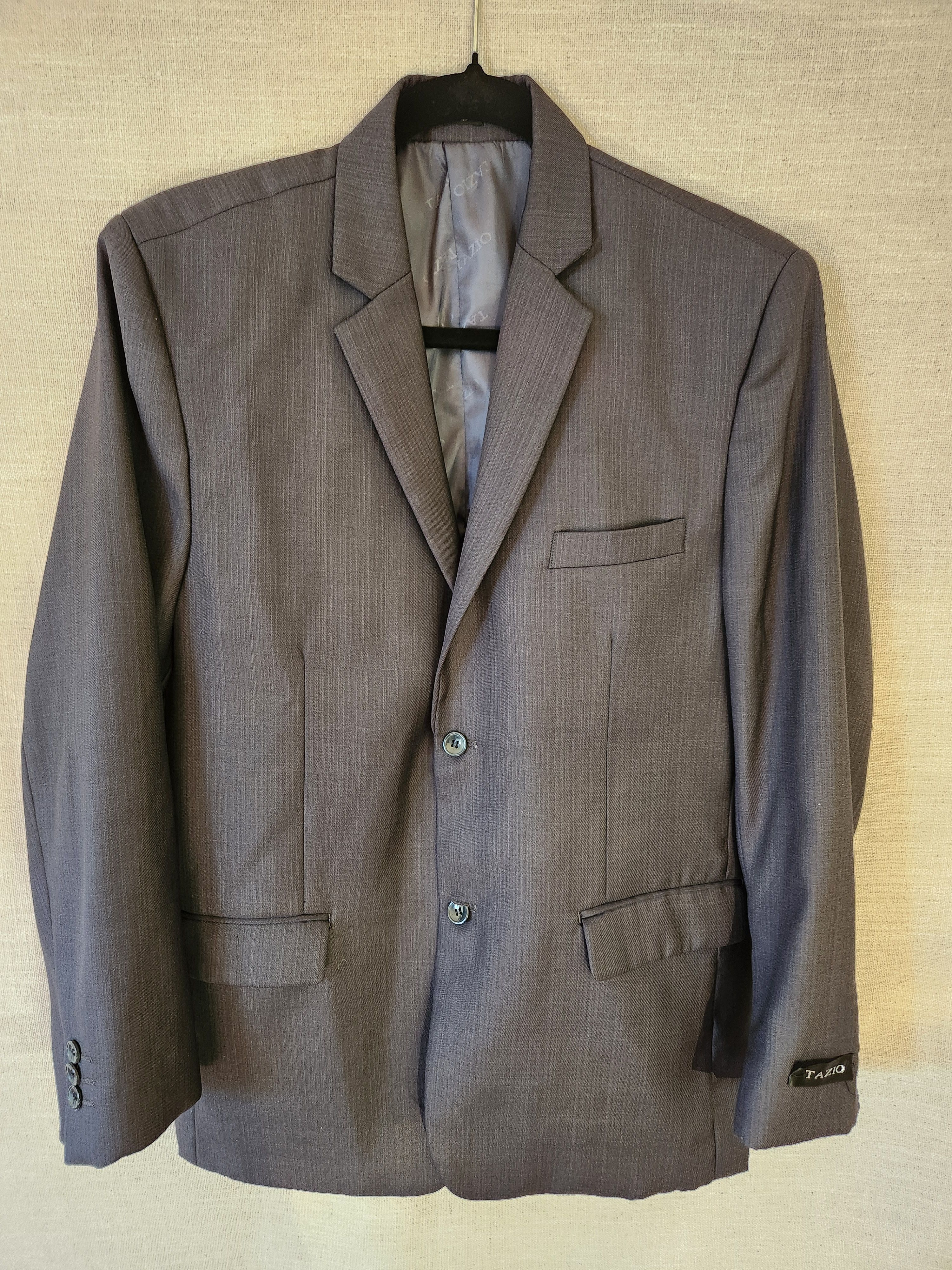 Tazio NWOT Tazio Gray Boy's Blazer Sz 18H. Size 40S - 1 Thumbnail