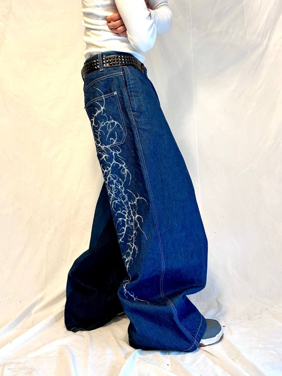 Handmade Rare Tribal Handmade Baggy Pants Size US 33 - 2 Thumbnail