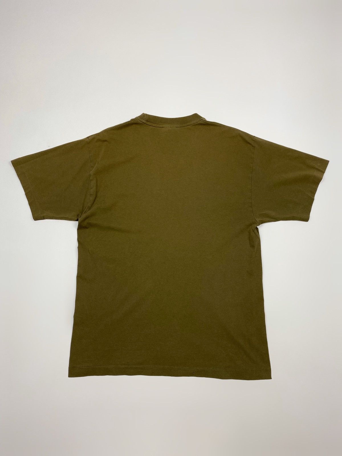 Vintage 1990’s Vintage Blank Olive Green Single Stitch Boxy Tee Size US M / EU 48-50 / 2 - 5 Thumbnail