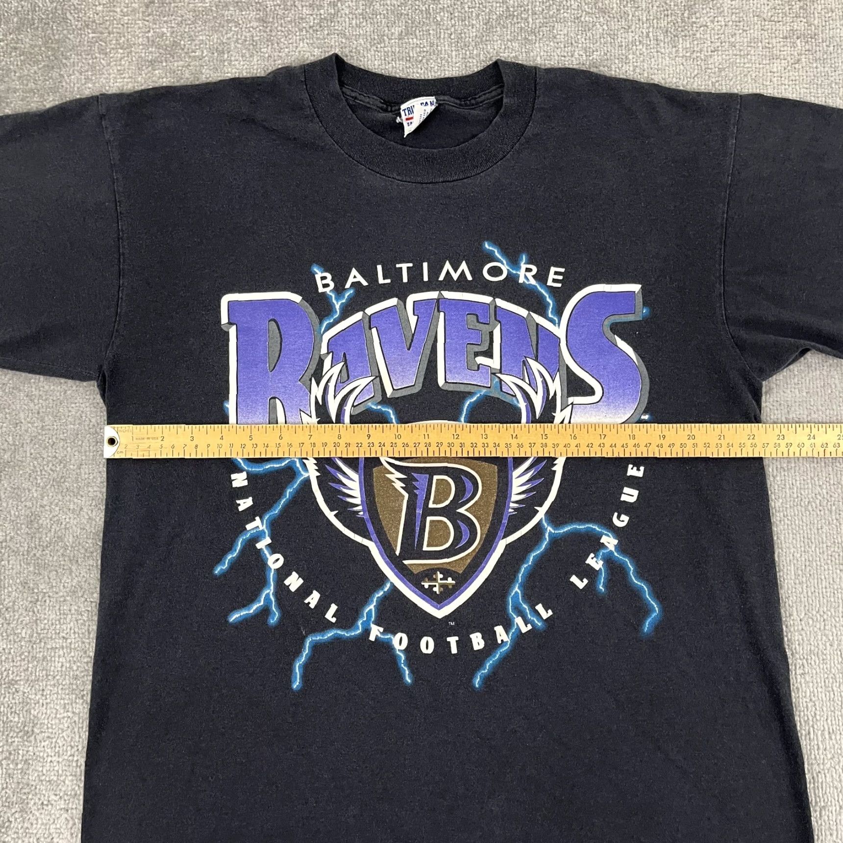 Vintage VINTAGE Baltimore Ravens Shirt Men XL Black Graphic Tee 90s NFL Sports Retro Size US XL / EU 56 / 4 - 6 Thumbnail