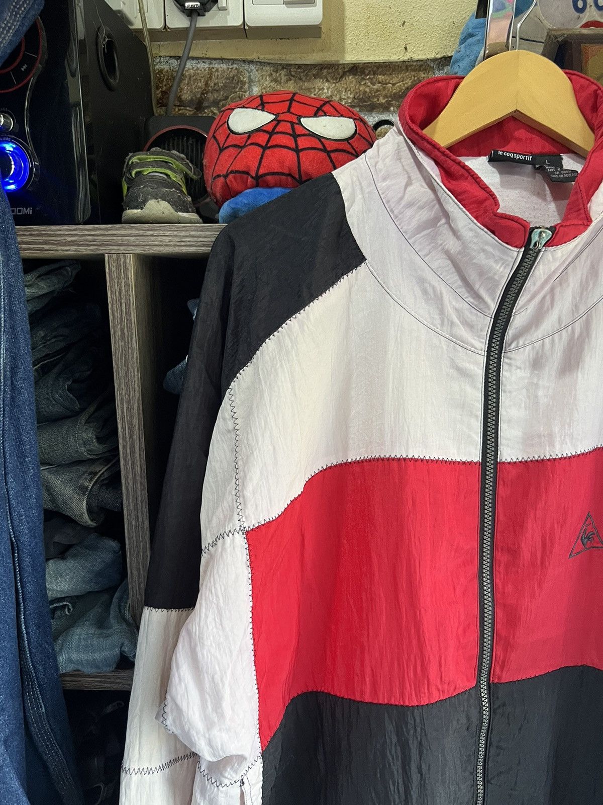 🔥Rare Le Coq Sportif Pathwork Coogi Style Zipper Jacket