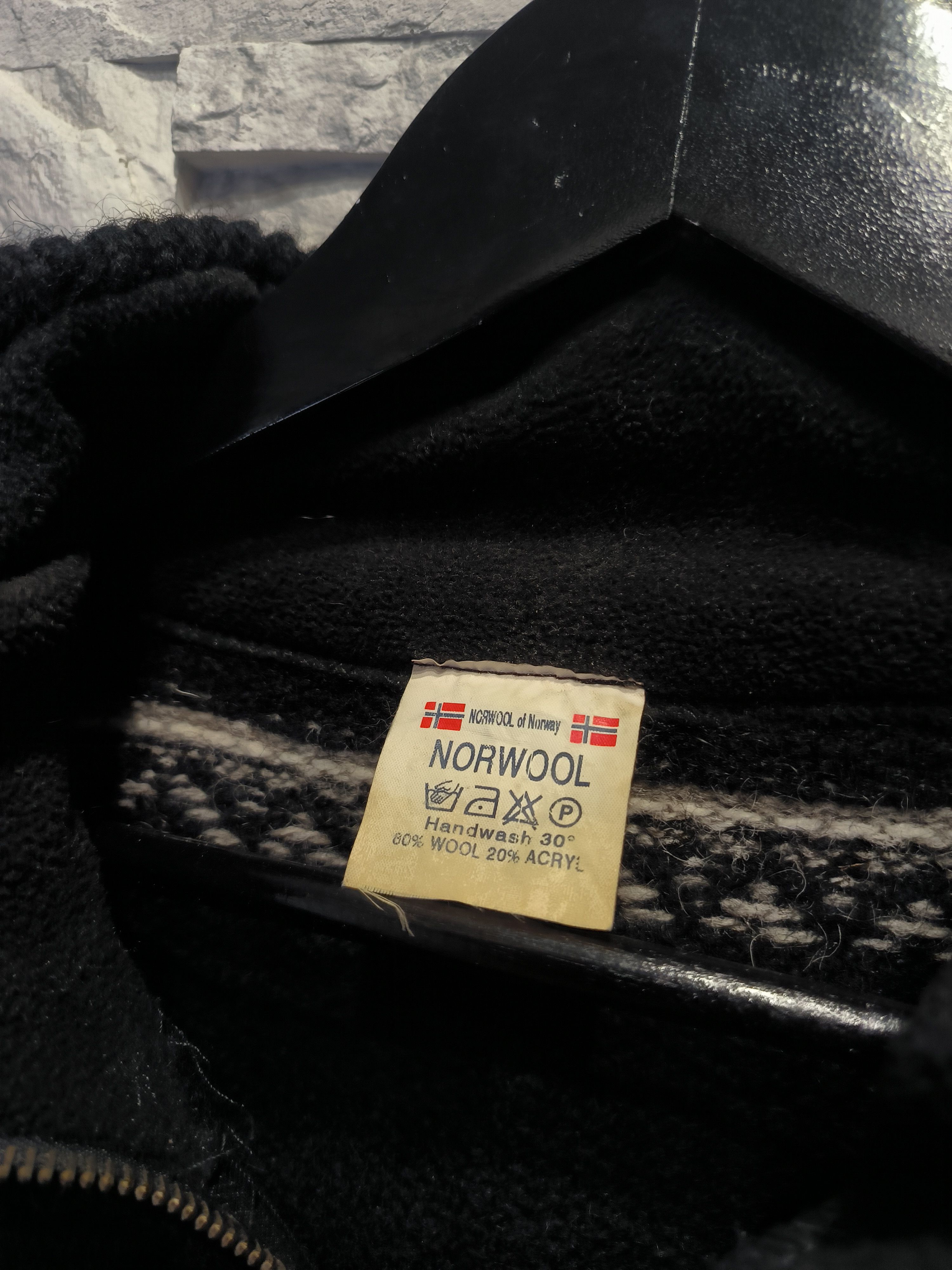 Norwool × Vintage Norwool Knitwear Wool Vintage Half Zip Black Size US XL / EU 56 / 4 - 6 Thumbnail