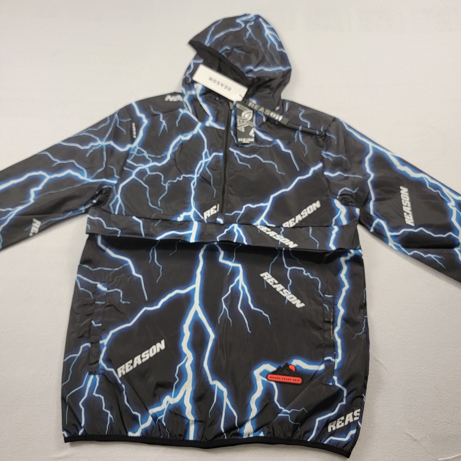 Reason Reason x Vintage Reflective Lightning Windbreaker Sz M (567) Size US M / EU 48-50 / 2 - 1 Thumbnail