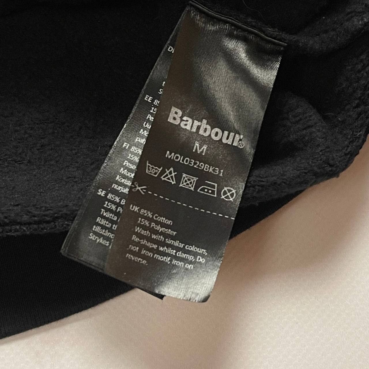 Barbour Barbour International Hoodie Big Logo Size L Vintage Black Size US L / EU 52-54 / 3 - 6 Thumbnail