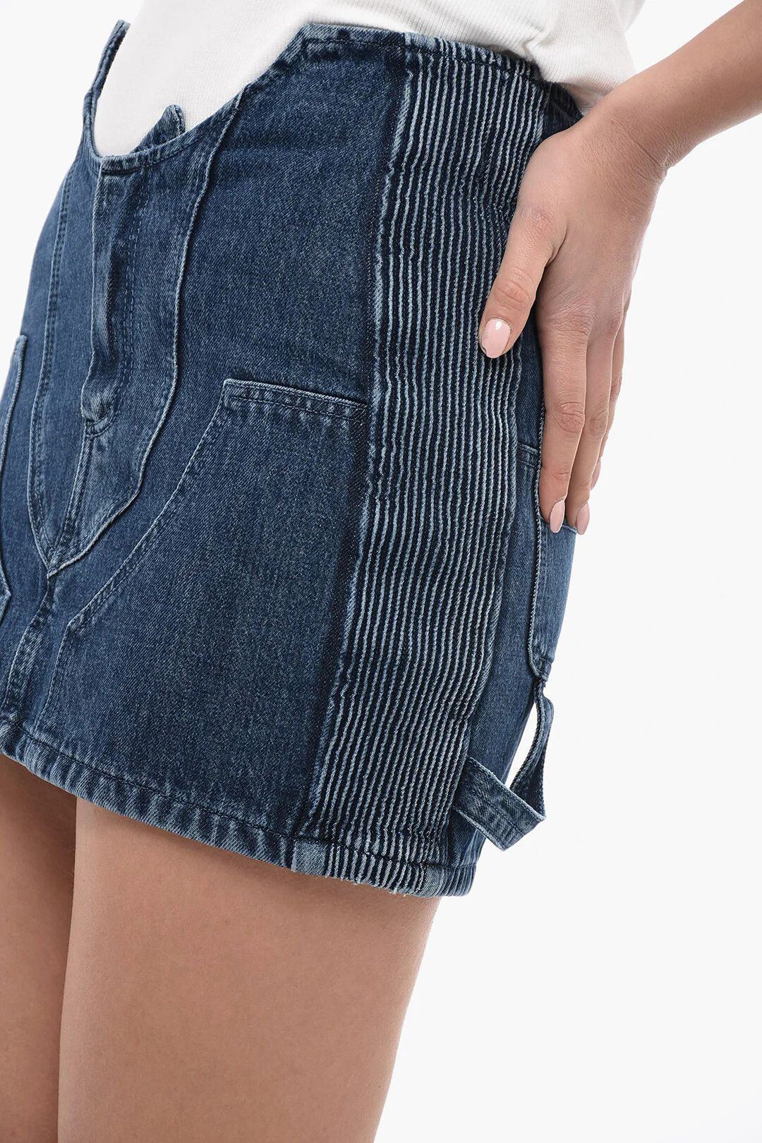 Off-White og1mm0426 Denim Miniskirt in Blue Size 27" / US 4 / IT 40 - 3 Thumbnail