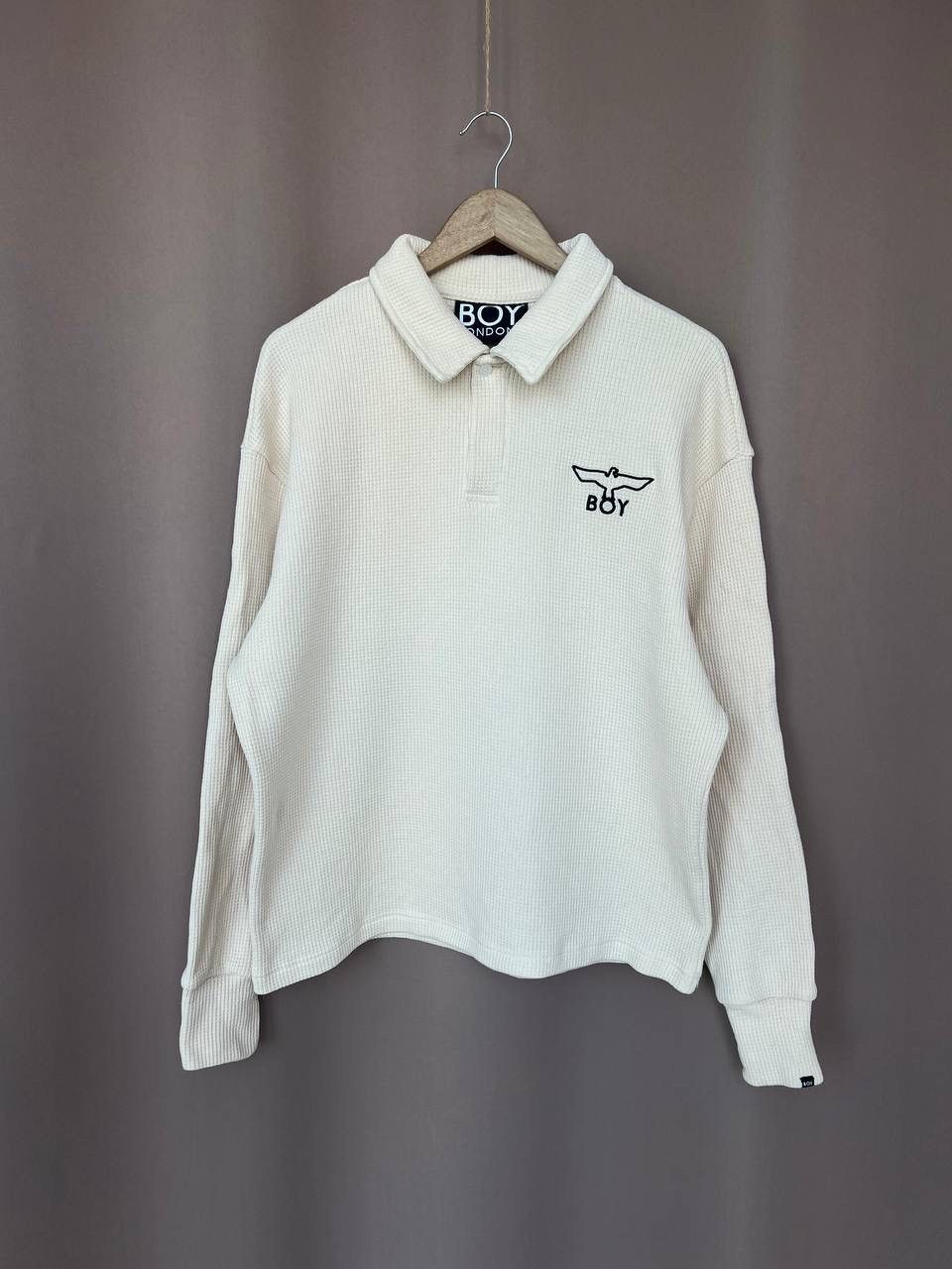 Boy London Boy London Waffle Rugby Shirt Men's Size M Knit Sweatshirt Size US M / EU 48-50 / 2 - 1 Thumbnail