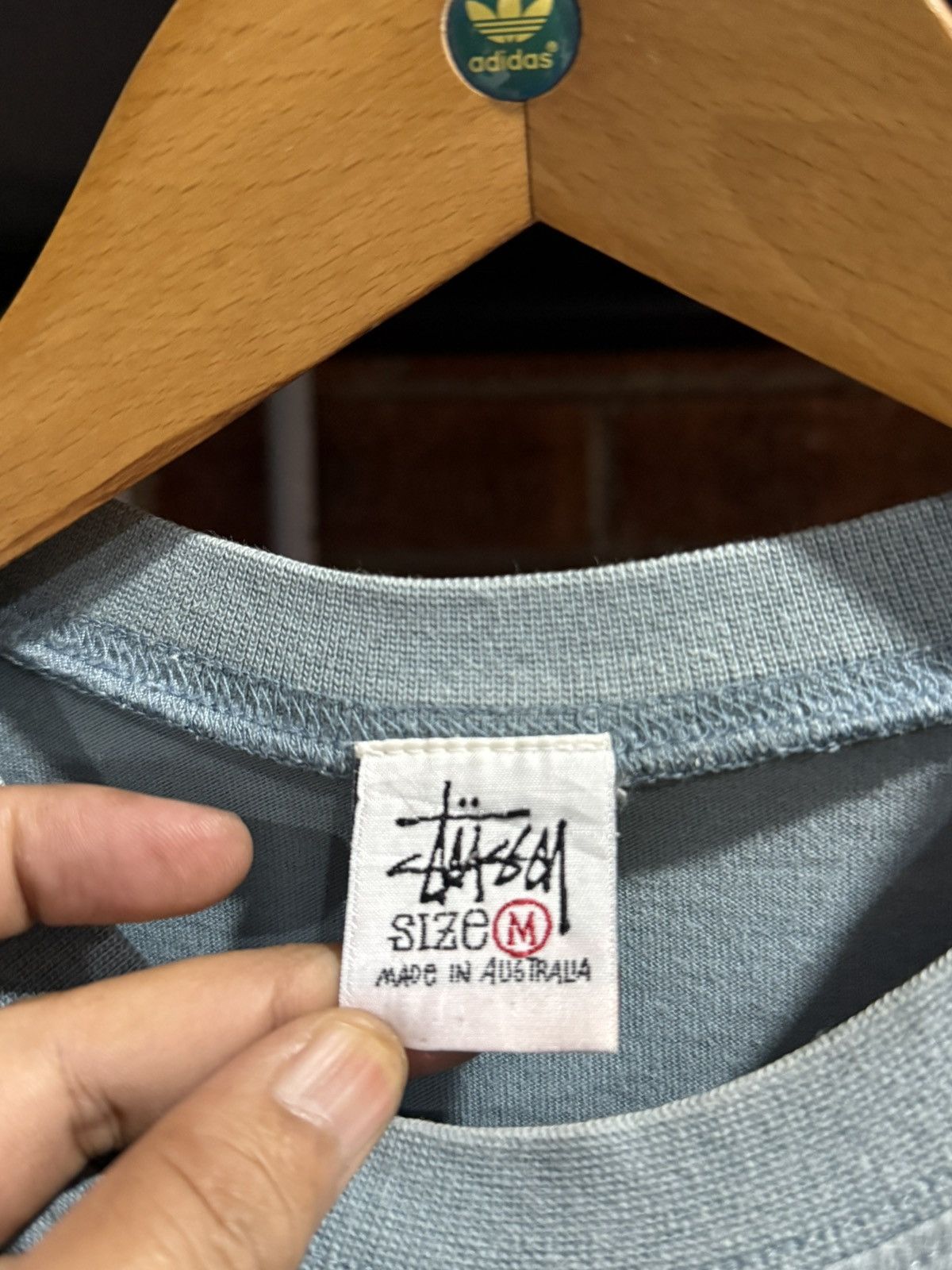 Stussy × Vintage Vintage 90s Stussy Skateboard Faded Australia Tee Size US M / EU 48-50 / 2 - 3 Thumbnail