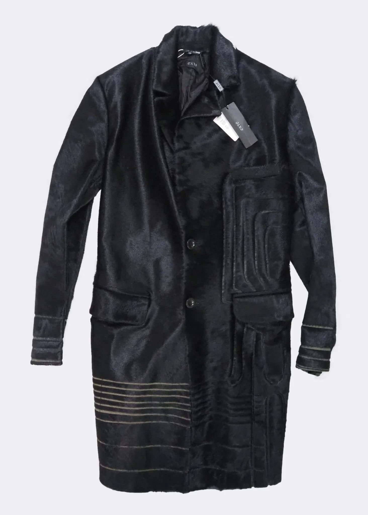 Eternal Men's Exté Laser-cut Calf Hair Leather Jacket $2320 Size US L / EU 52-54 / 3 - 14 Thumbnail