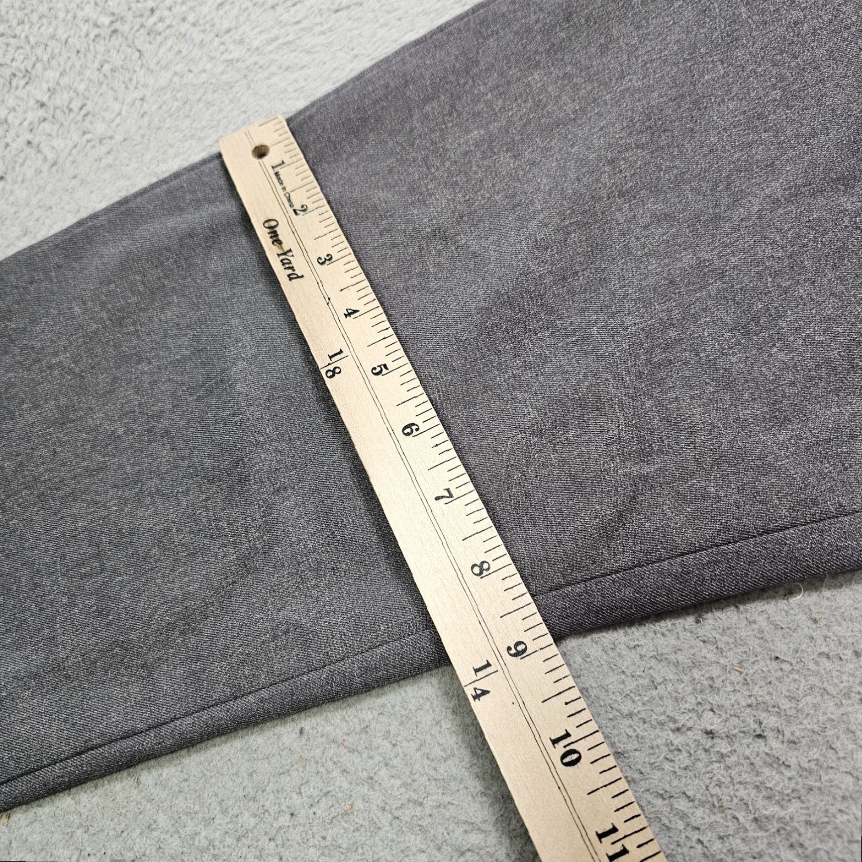 Vintage VINTAGE Bluffworks Gramercy Dress Pants Mens 34x30 Gray | Pants | Men | 34/34 | Flat Front | Zip Fly | Slim Fit Size US 34 / EU 50 - 5 Thumbnail