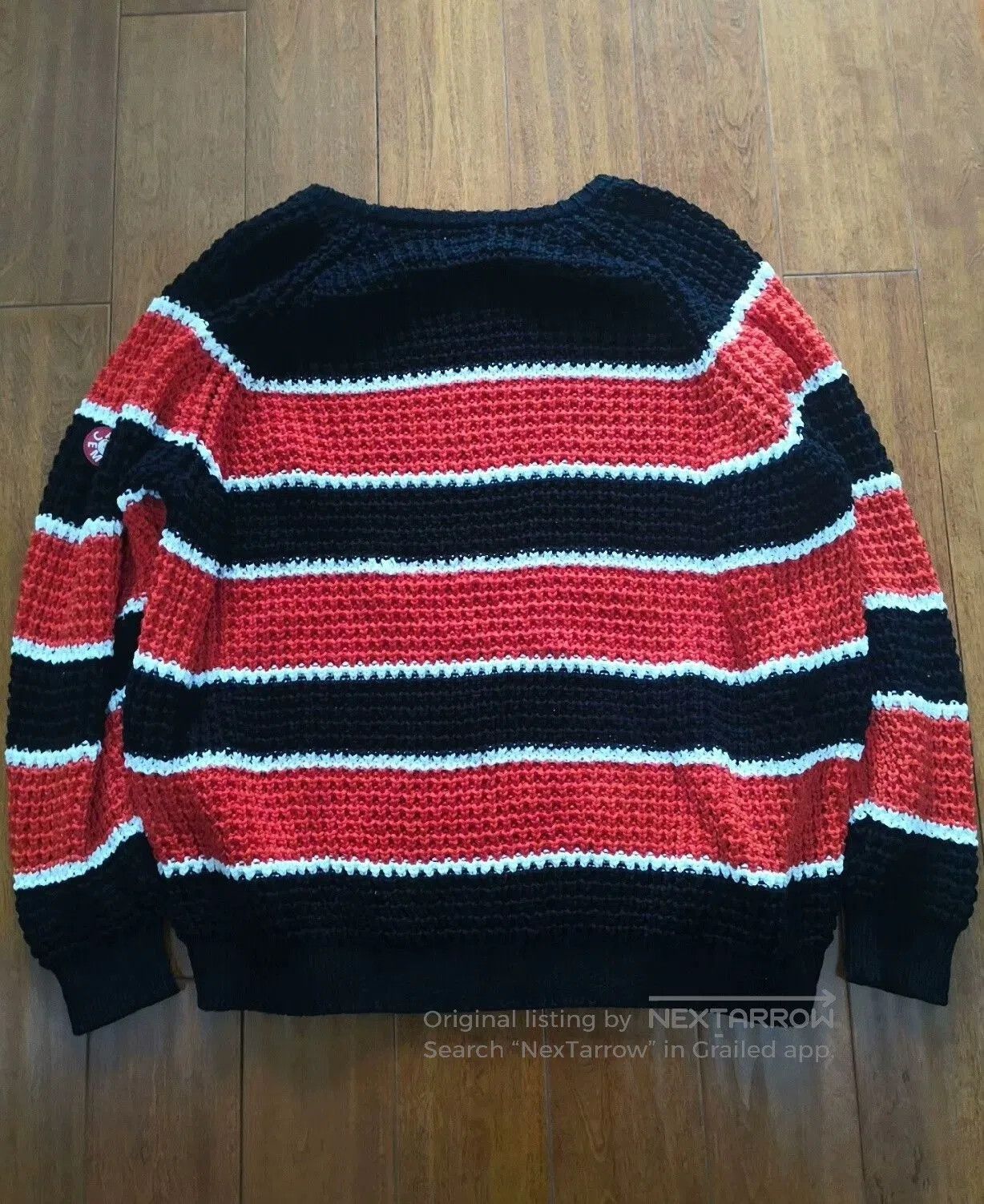 Cav Empt cav empt stripe loose waffle knit sweater. Size US XL / EU 56 / 4 - 2 Thumbnail