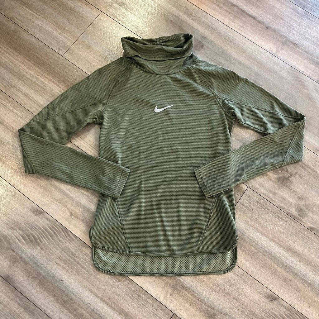 Nike Nike Green Athletic Workout Quarter Zip Jacket Women Small Size S / US 4 / IT 40 - 1 Thumbnail