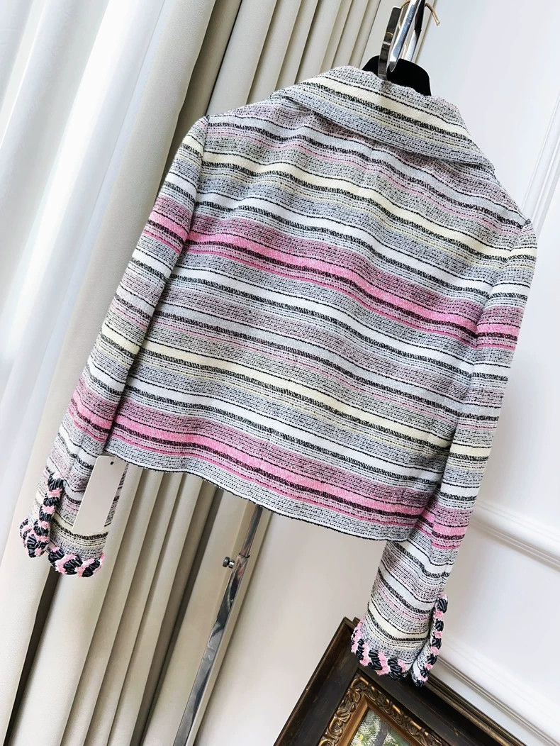 Chanel Chanel 24S colorful striped short lapel jacket Size S / US 4 / IT 40 - 2 Thumbnail