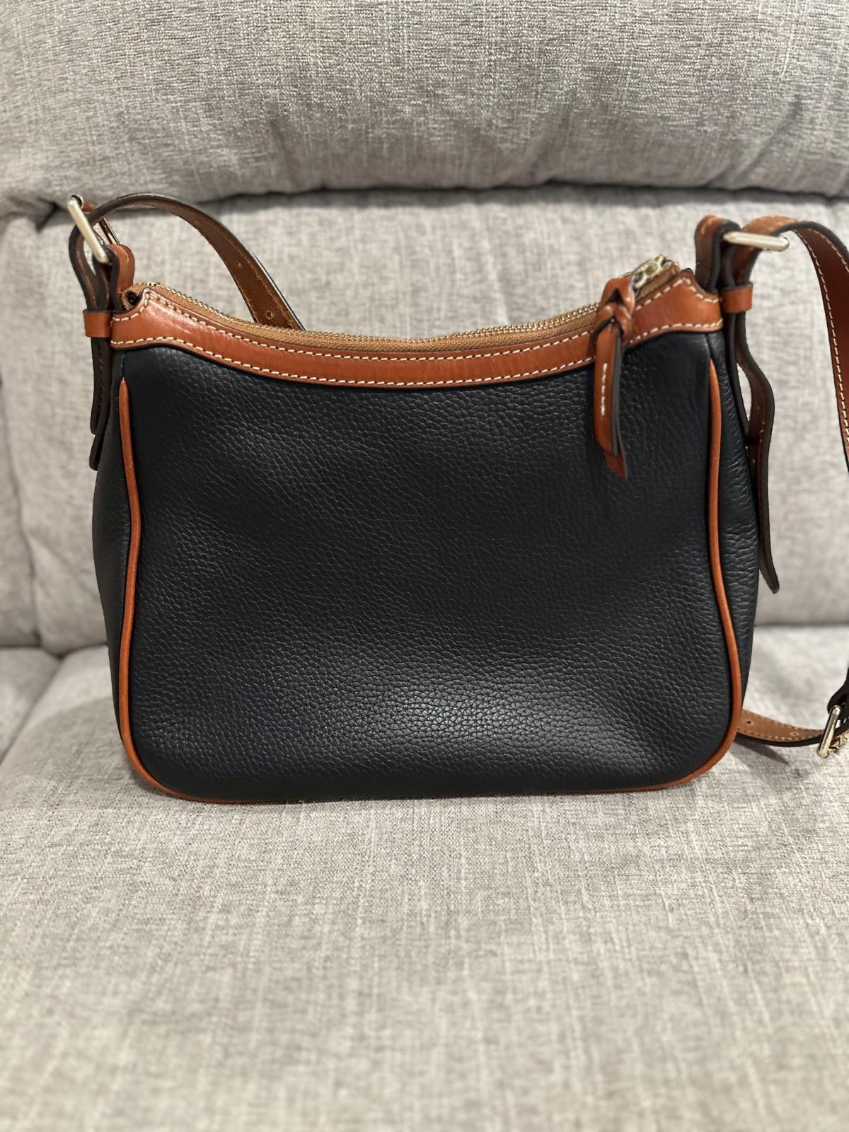 Dooney & Bourke Dooney Bourke Black Presley Pebbled Leather Shoulder Bag Size ONE SIZE - 8 Thumbnail