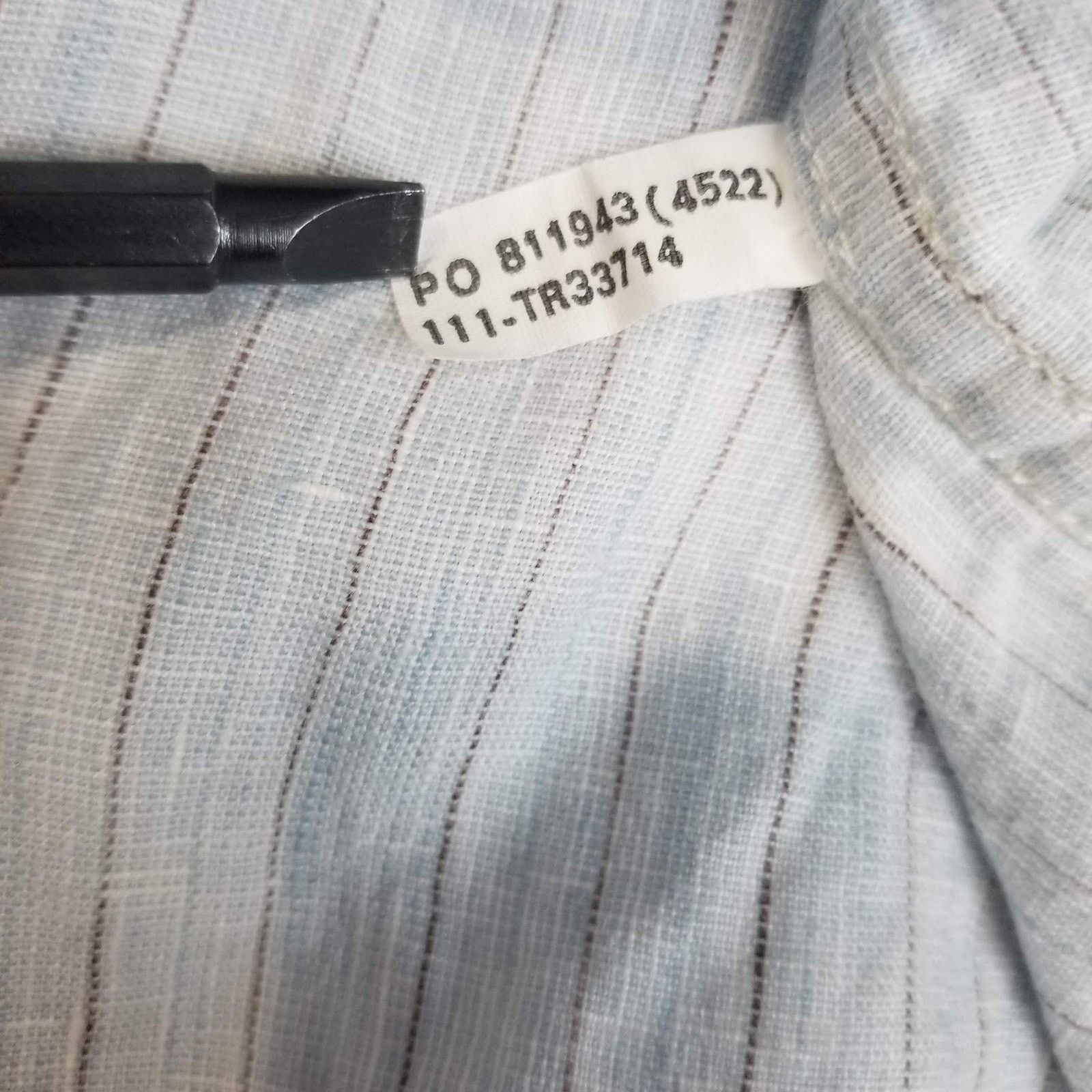Tommy Bahama Tommy Bahama Shirt Mens XL Blue White Linen Button Up Relax Size US XL / EU 56 / 4 - 5 Thumbnail