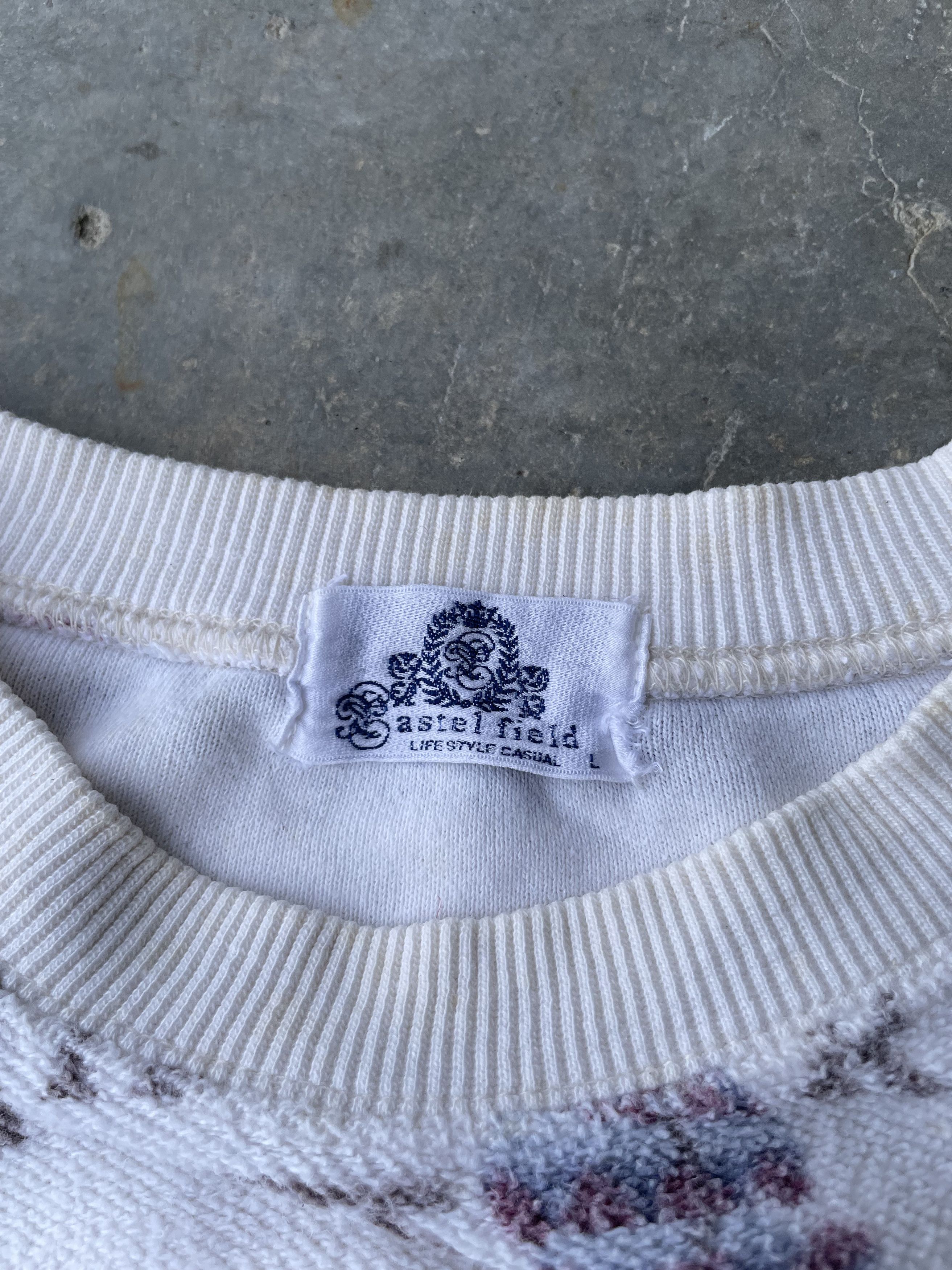 Japanese Brand Vintage Castelfield Navajo Pattern Terry Sweatshirt Boxy Size US S / EU 44-46 / 1 - 8 Thumbnail