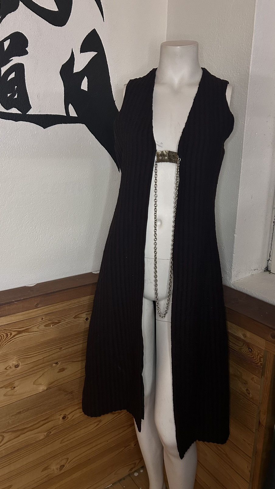 Vintage Avant Garde Long Vest Size S / US 4 / IT 40 - 1 Thumbnail