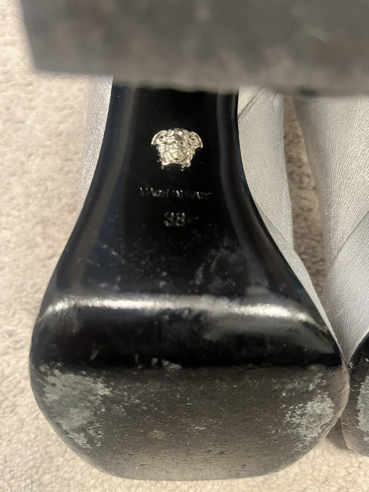 Versace Versace Silver Platform Boots Size US 8 / IT 38 - 3 Thumbnail