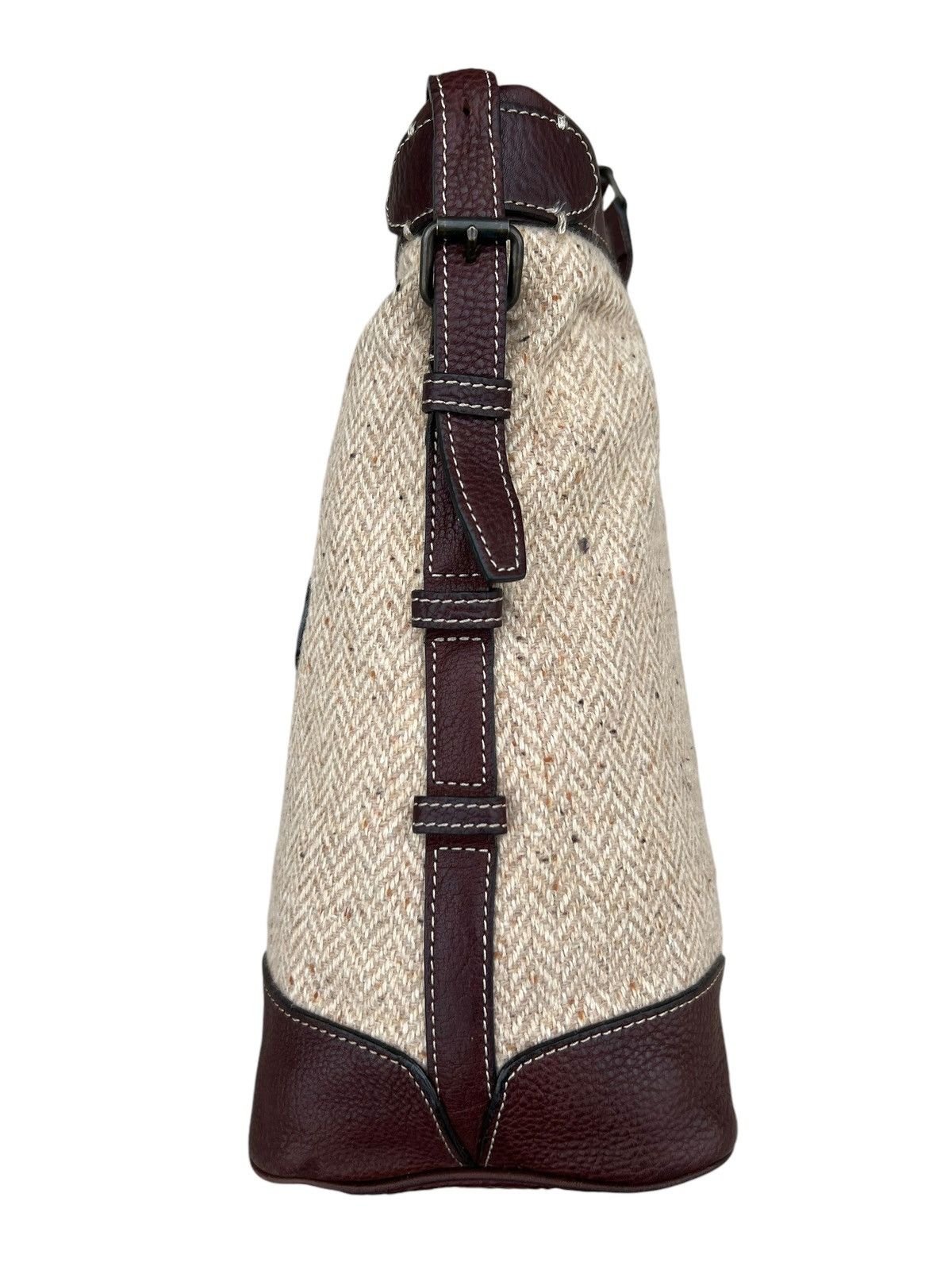 Leather Vintage Tsuchiya Kaban Leather HBT Wool Bag Size ONE SIZE - 15 Thumbnail