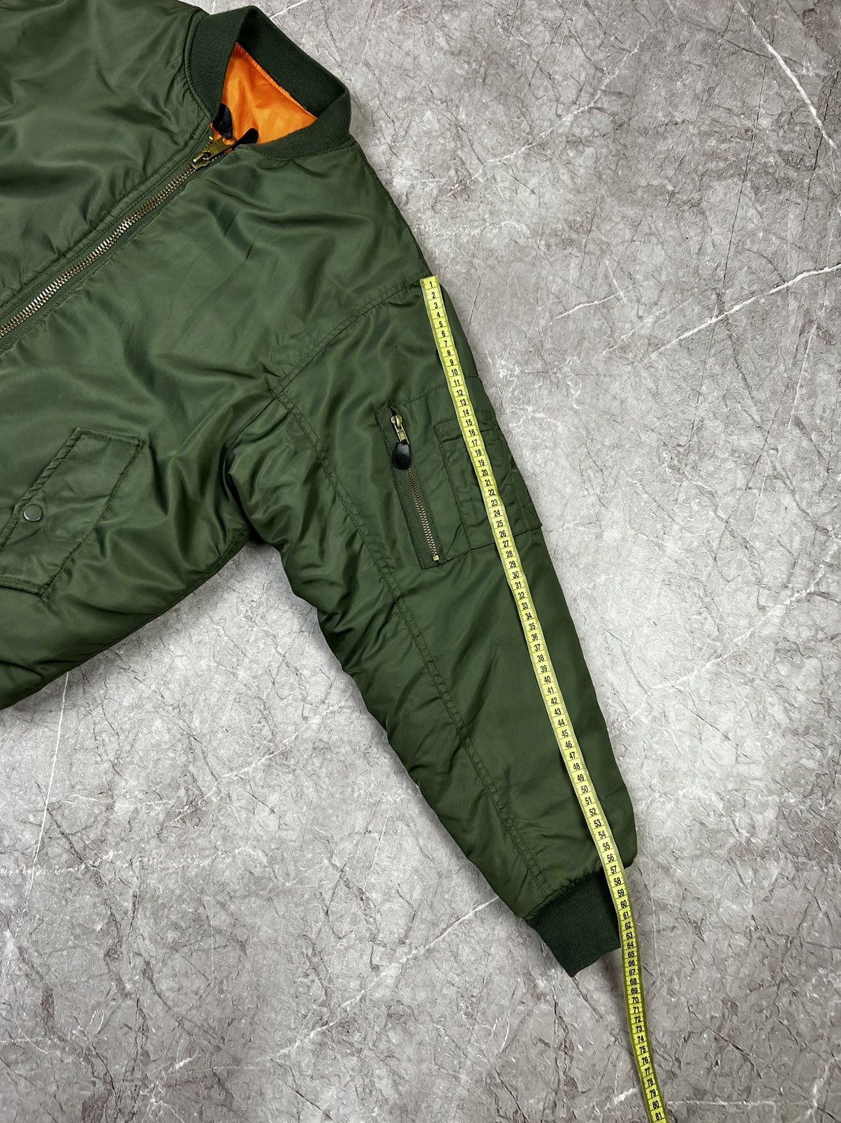Vintage Vintage MA 1 Bomber Jacket Reversible Military Flyers Nylon Size US S / EU 44-46 / 1 - 16 Thumbnail