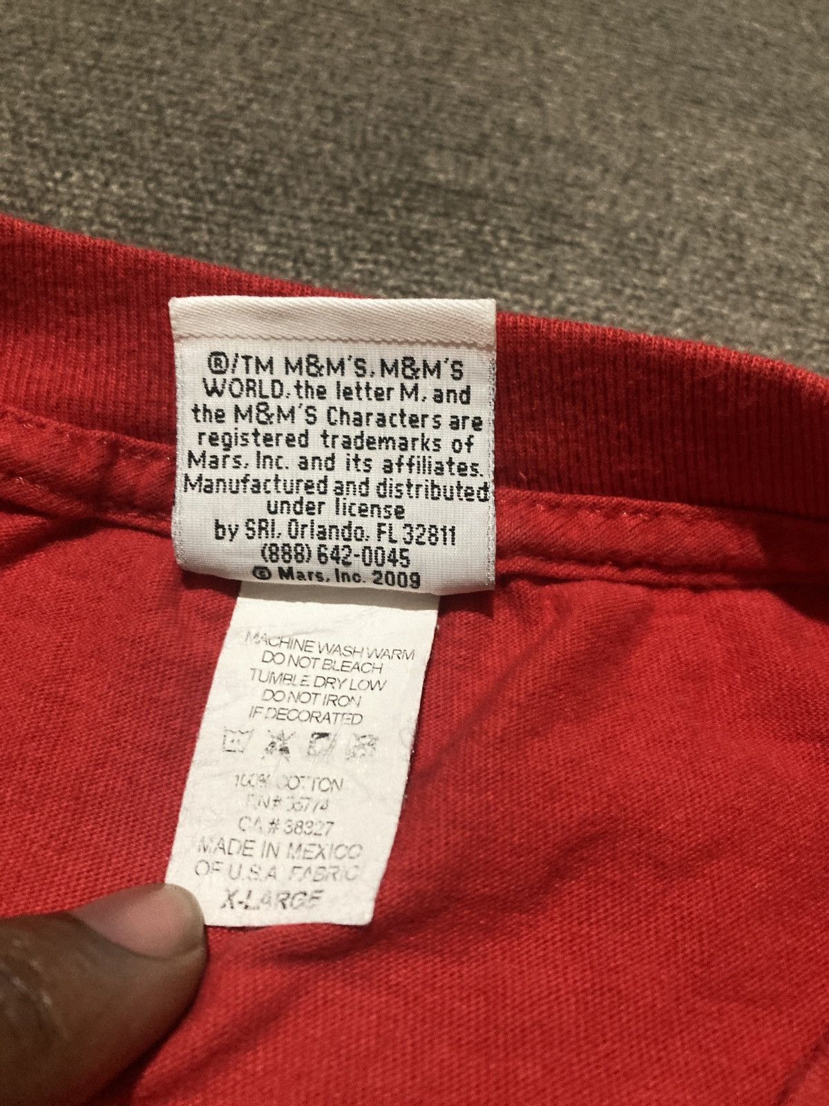 Kith KITH Vintage Tee Red M&M Tee Size US XL / EU 56 / 4 - 3 Thumbnail