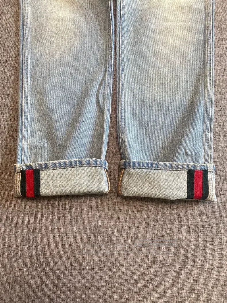 Gucci Gucci Striped webbing tapered jeans Size 42" / US 20 - 4 Thumbnail