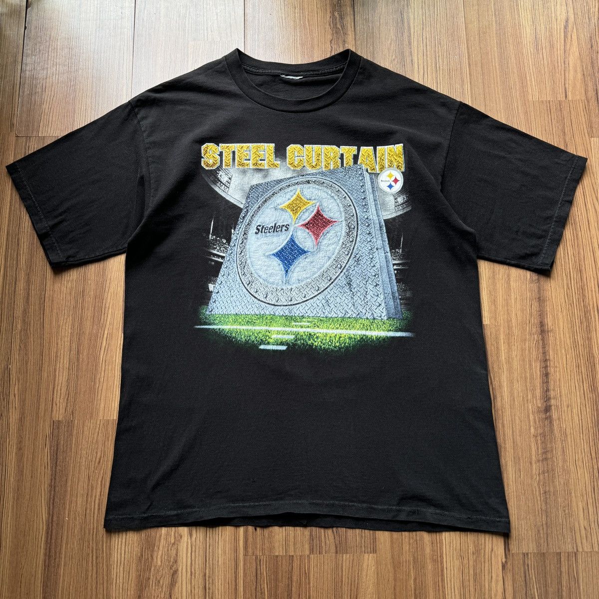NFL 90s Pittsburgh Steelers NFL American Football sport tee Size US XL / EU 56 / 4 - 1 Thumbnail