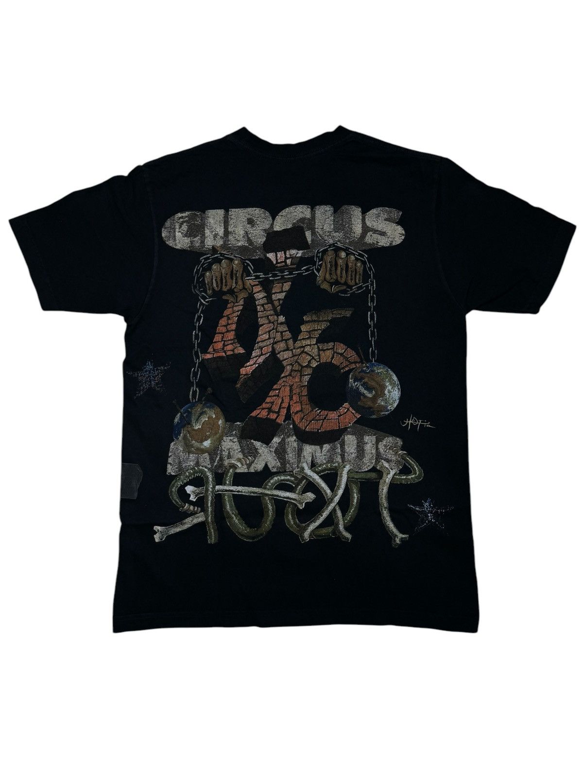 Travis Scott Travis Scott Met Life Black Tour Tee Washed Black SIZE SMALL Size US S / EU 44-46 / 1 - 2 Thumbnail