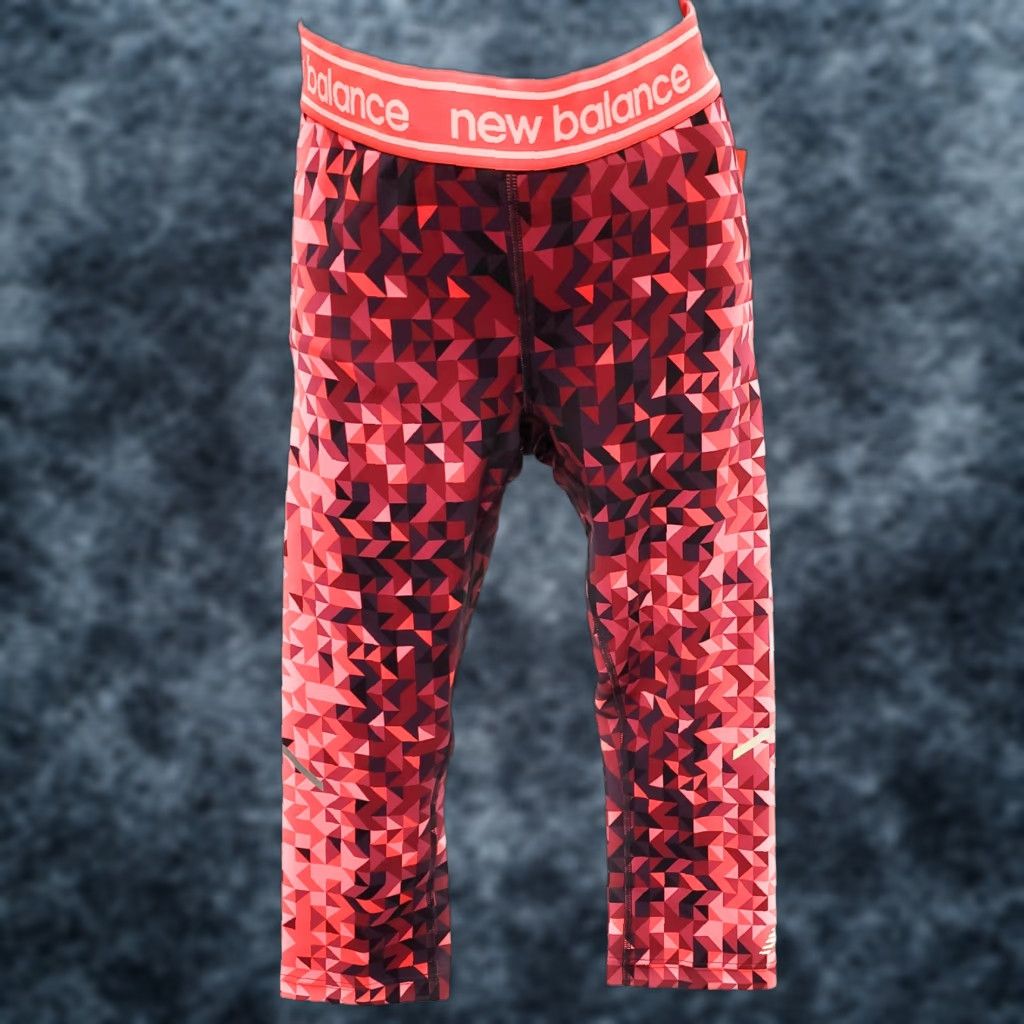 New Balance Womens New Balance WP81135 VTX Accelerate Mid Rise Capri Pant Capris NB Dry Activewear Multicolor Red Maroon Pink Womens Size 28" / US 6 / IT 42 - 1 Thumbnail