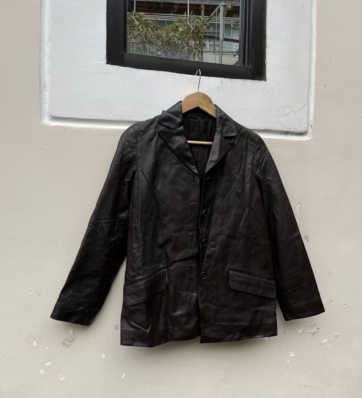 Prada Vintage Prada leather jacket Size S / US 4 / IT 40 - 4 Thumbnail