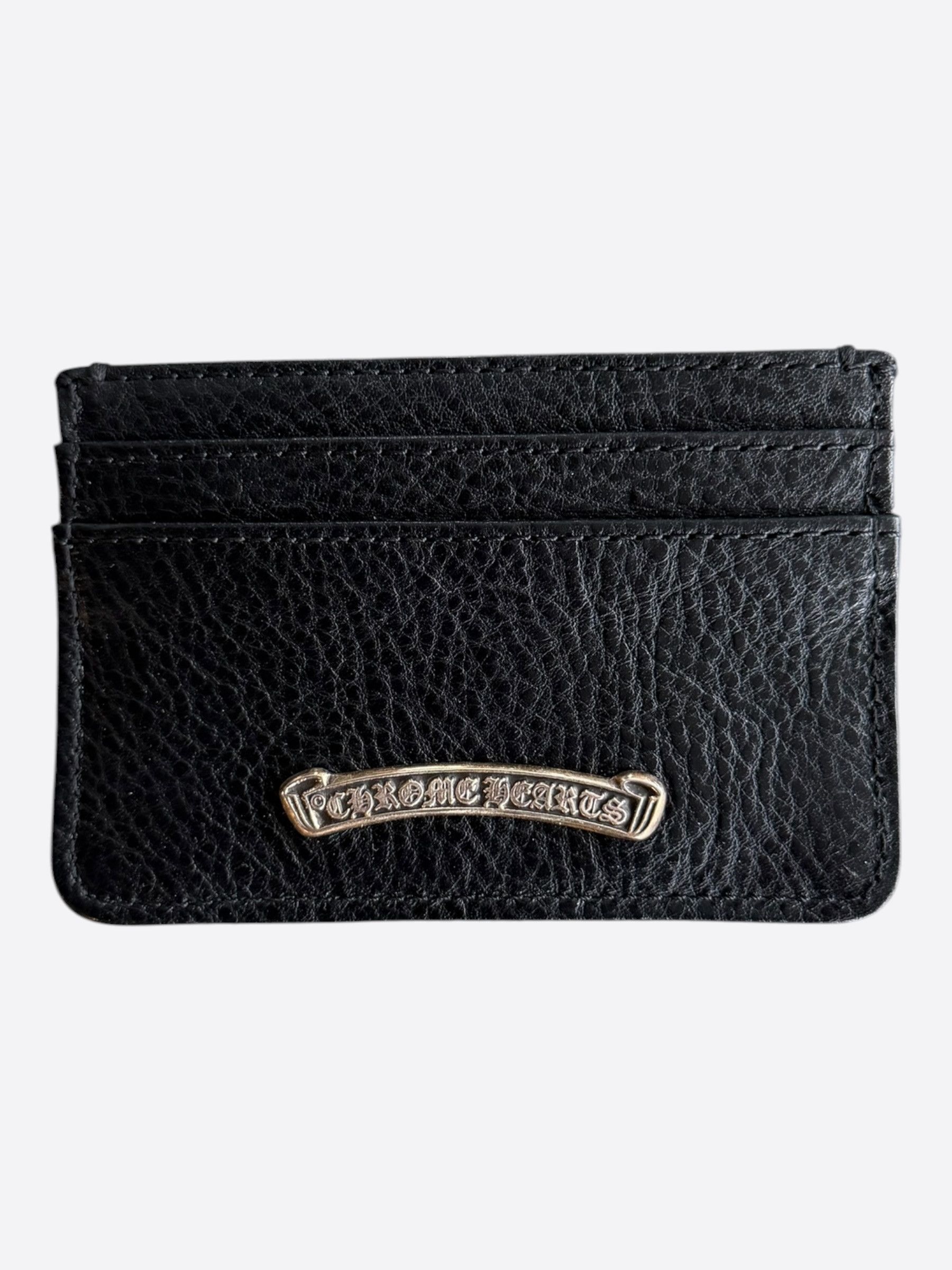 Chrome Hearts Chrome Hearts Black & Silver Scroll Cardholder Size ONE SIZE - 1 Thumbnail
