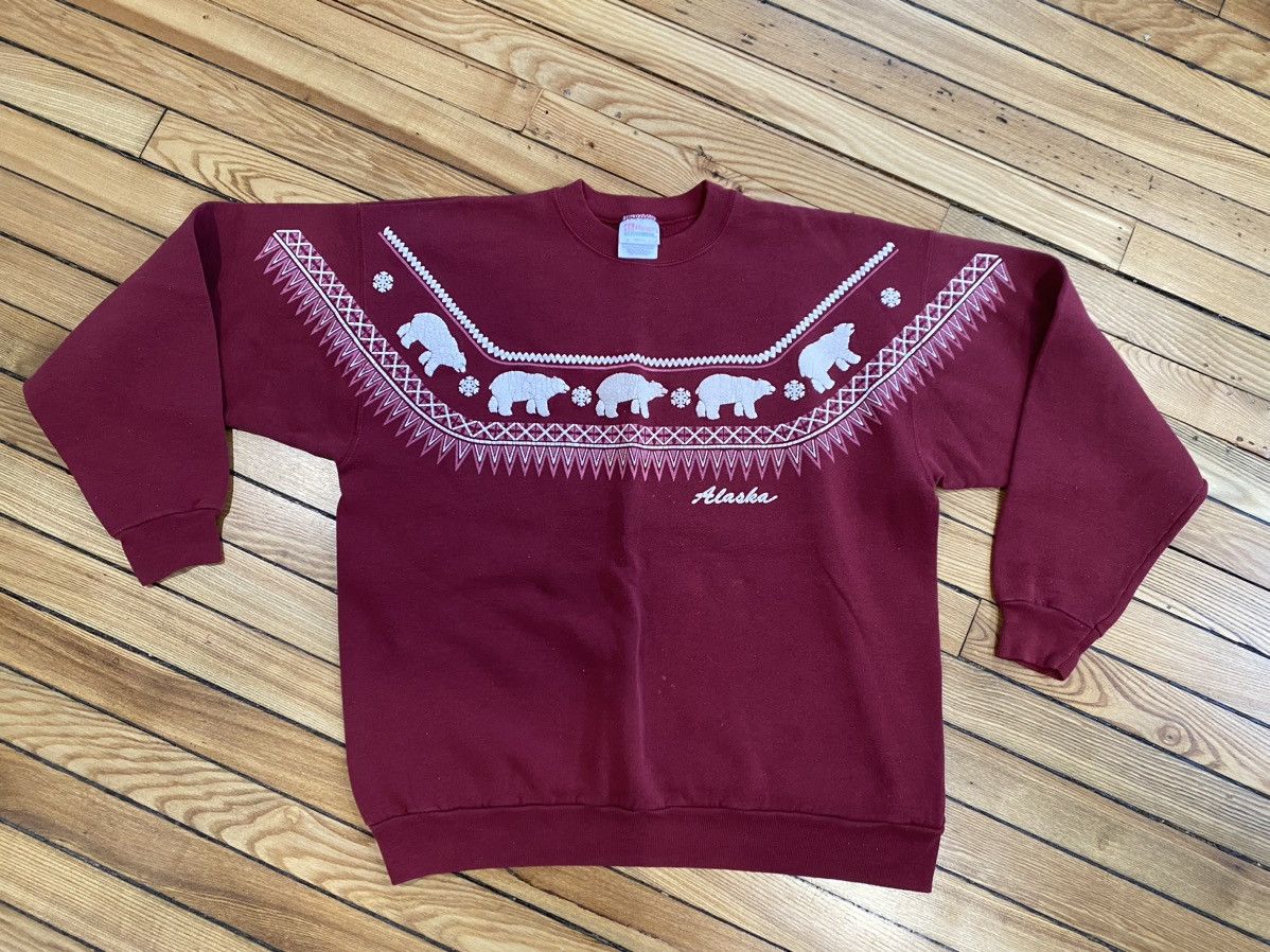 Hanes × Native × Vintage Vintage Alaska crewneck L/xl Size US L / EU 52-54 / 3 - 1 Thumbnail