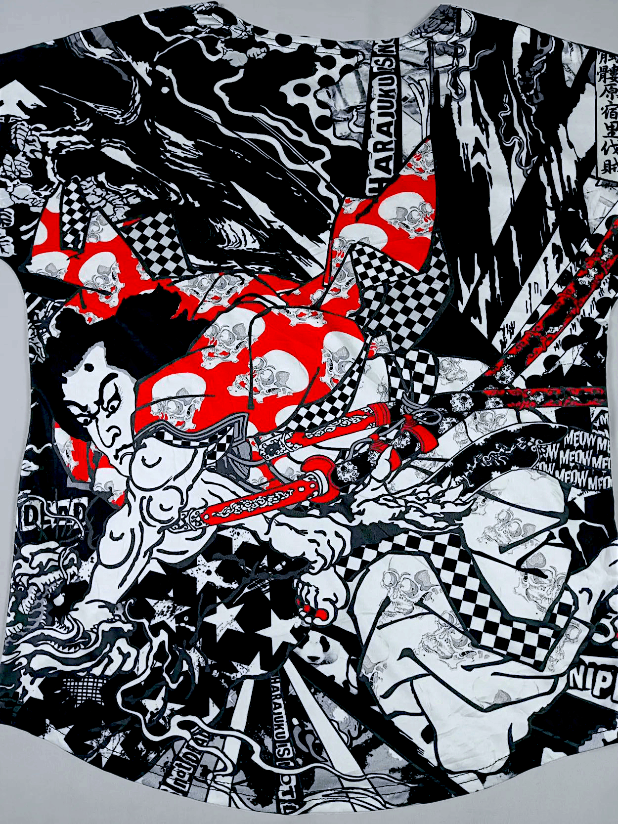 Japanese Brand VINTAGE ACDC RAG Samurai Harajuku Is Not Dead Full print Size US L / EU 52-54 / 3 - 2 Thumbnail