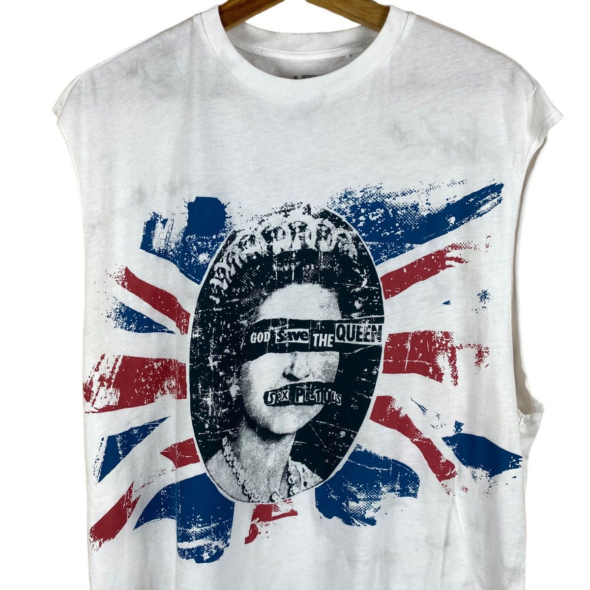 Band Tees × Seditionaries SEX PISTOL GOD SAVE THE QUEEN SLEEVELESS SHIRT Size US M / EU 48-50 / 2 - 2 Thumbnail