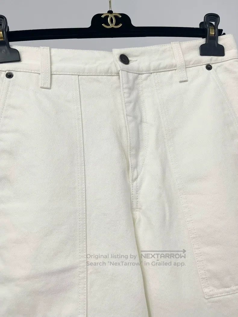 The Row The row size 0 White denim cropped trousers Size 22" - 3 Thumbnail