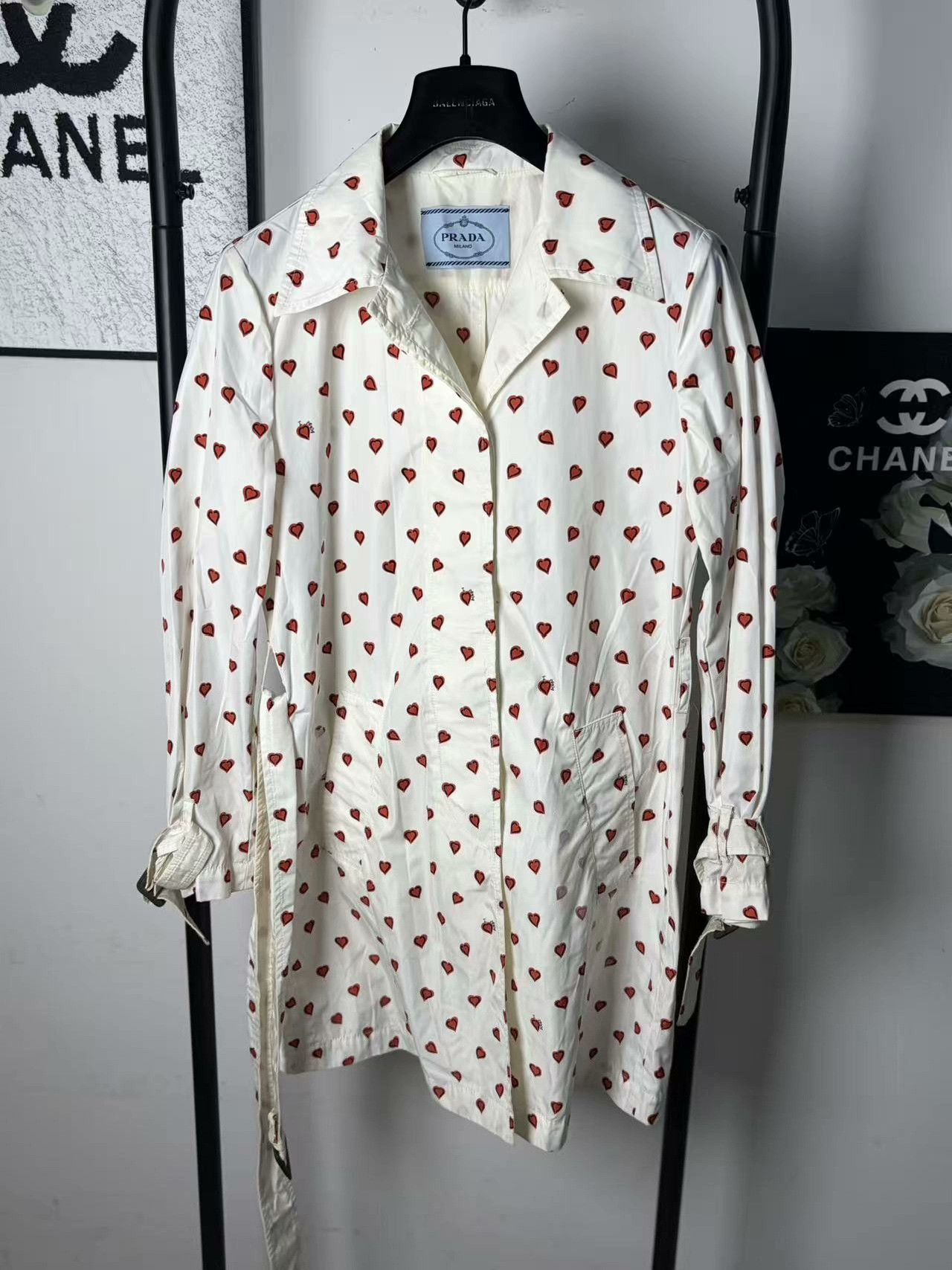 Prada Prada Nylon White Jacket XL Women Size XL / US 12-14 / IT 48-50 - 1 Thumbnail