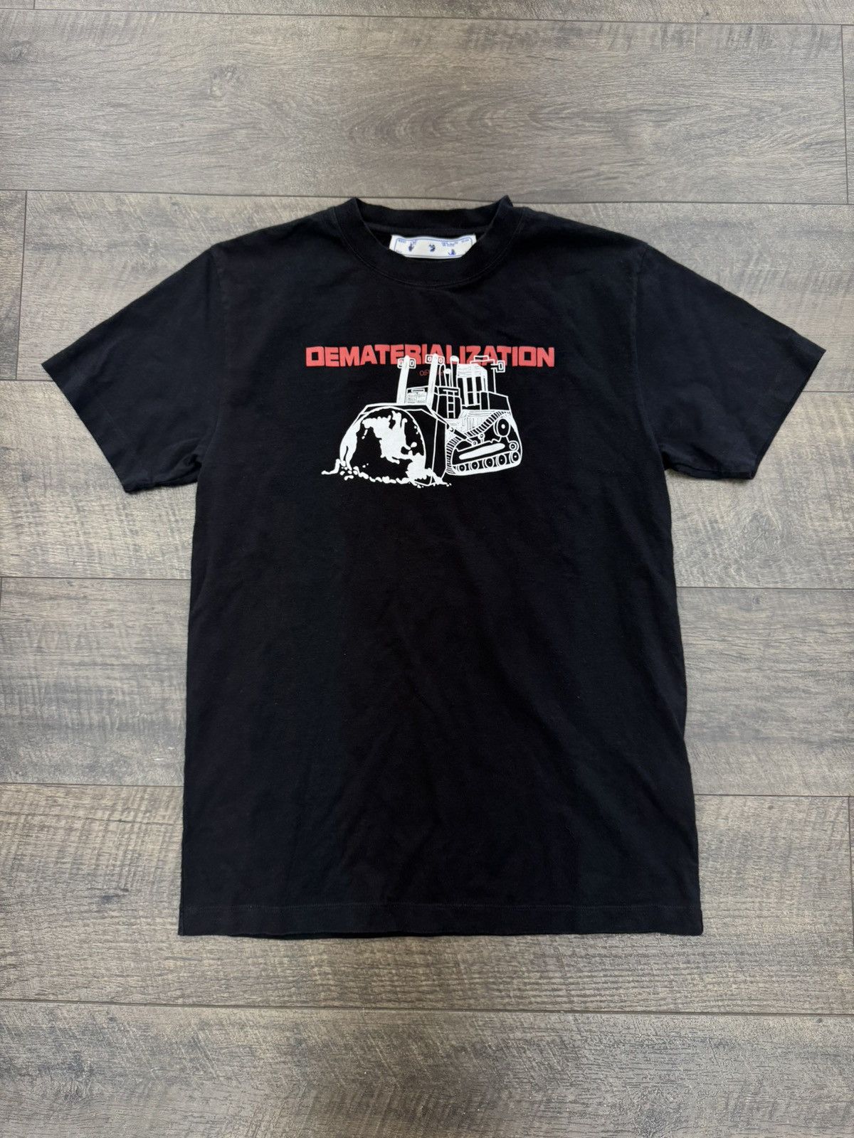 image of Off White Dematerialization Tee (S) in Black, Men's (Size Small)