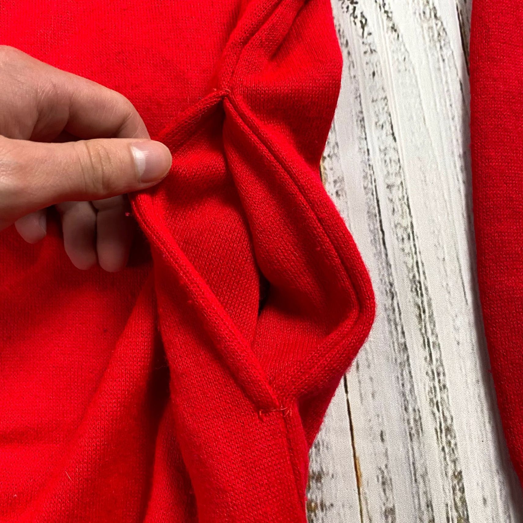 Vintage VTG COUNTRY TOUCH ACRYLIC SWEATER MENS XL SHAWL COLLAR LONG SLEEVE POCKETS RED Size US XL / EU 56 / 4 - 4 Thumbnail
