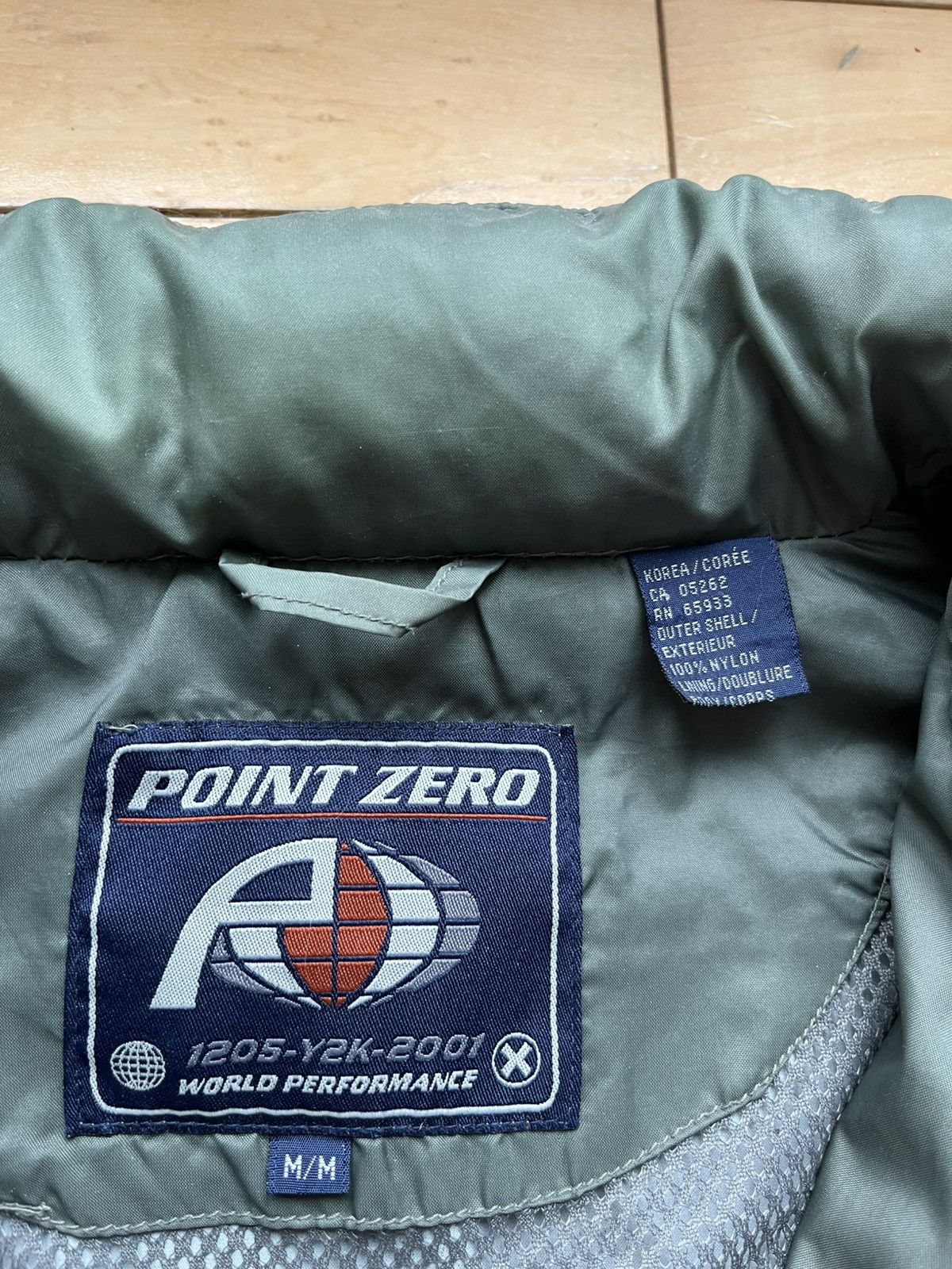 Point Zero × Vintage Kaki Point Zero Y2K vintage windbreaker Size US M / EU 48-50 / 2 - 6 Thumbnail