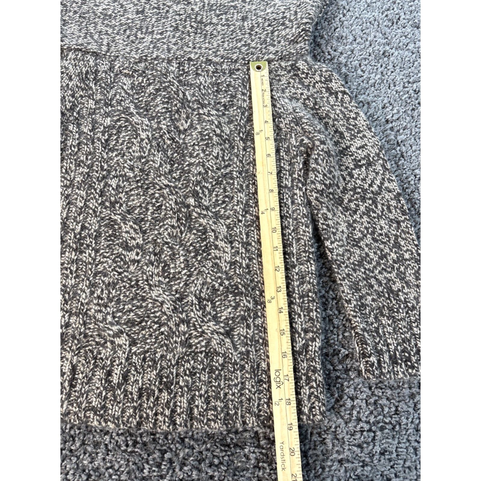 Express VINTAGE Express Turtleneck Sweater Women's Medium Brown Chunky-Knit 90s Wool Cashmere Pullover Men/Women Size M / US 6-8 / IT 42-44 - 3 Thumbnail