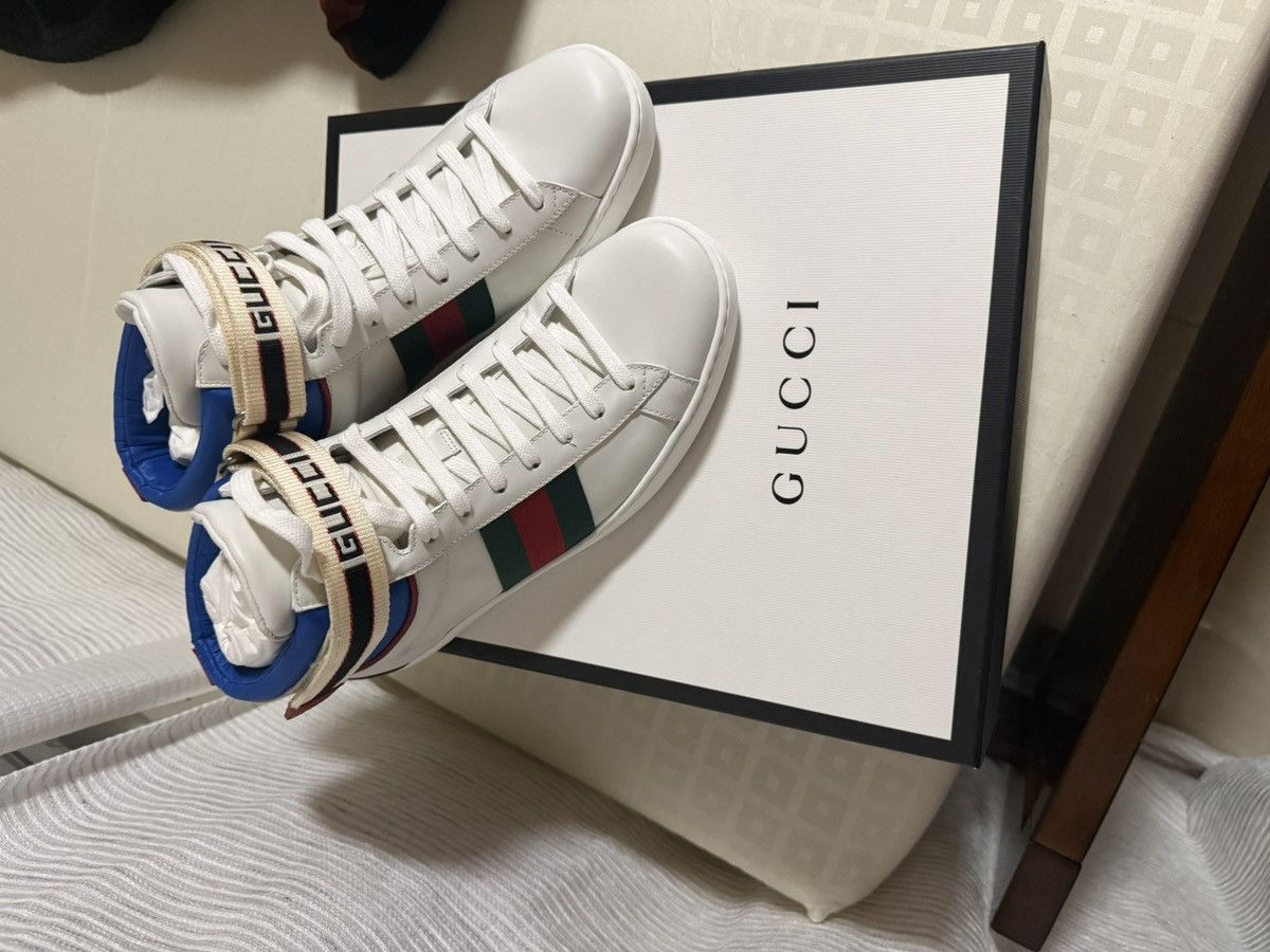 Gucci Gucci Ace High Top Sneaker Size US 8 / EU 41 - 5 Thumbnail