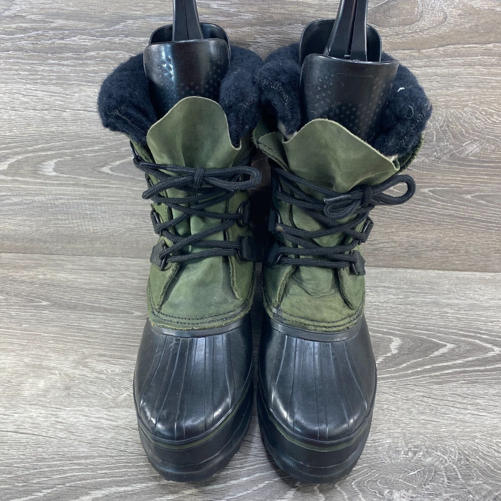 SOREL Sorel Alpine Green Kaufman Canada Insulated Winter Leather Rubber Duck Boots 8 Size US 8 / IT 38 - 3 Thumbnail