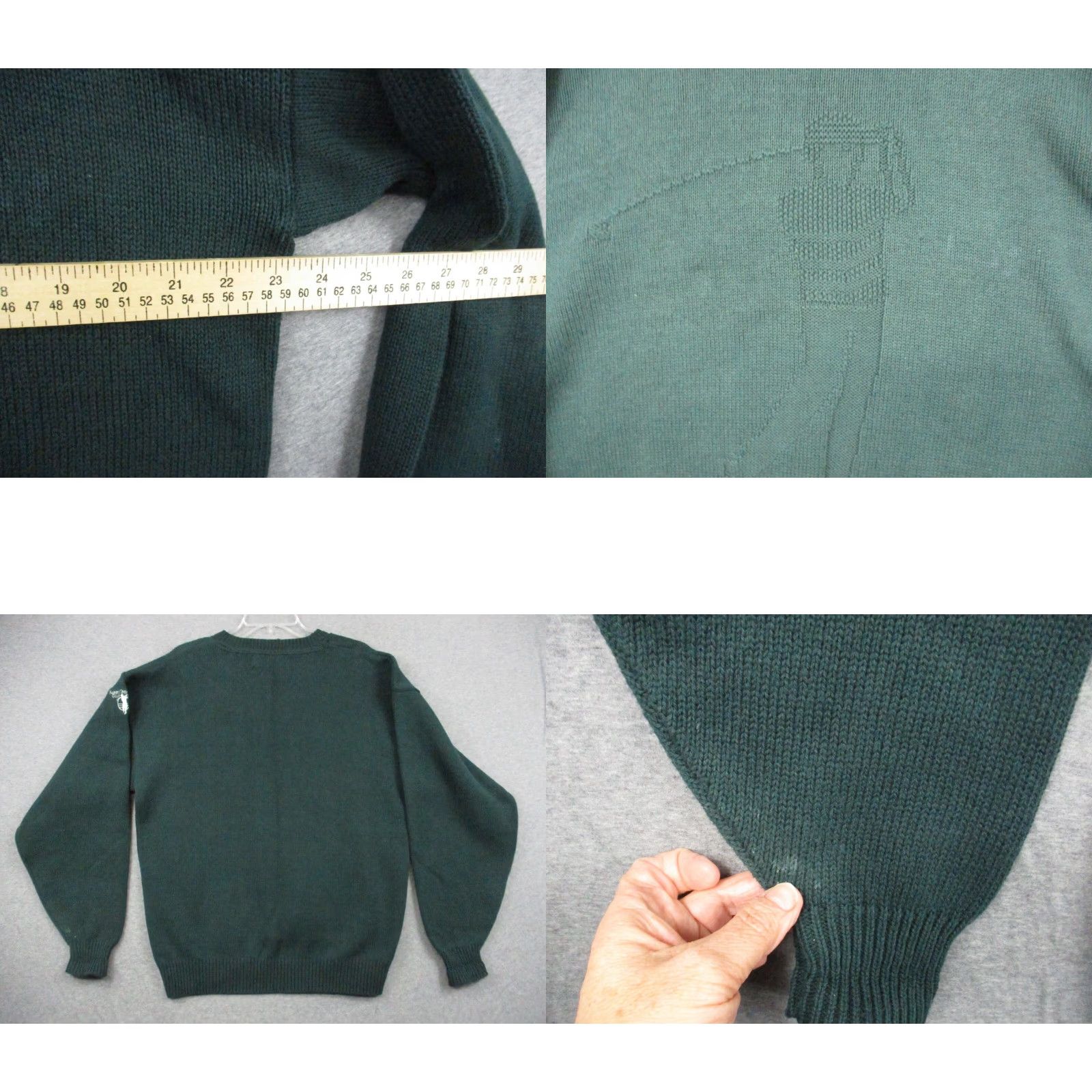 Vintage Crossings Sweater Large Men's Green Crew Neck Pullover Vintage Golf Robert Trent Jones Trails Mens Size US L / EU 52-54 / 3 - 8 Thumbnail