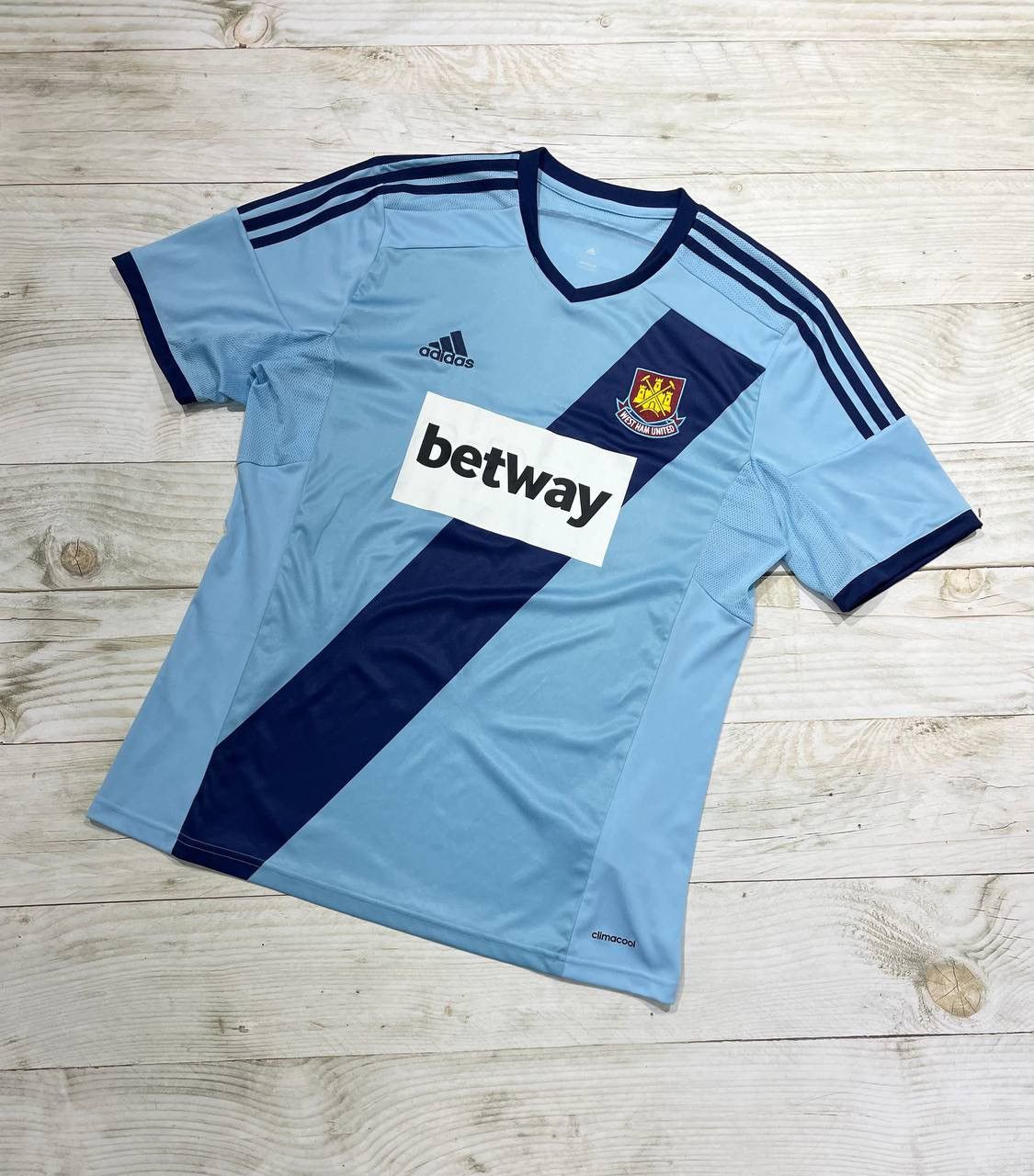 Adidas Adidas West Ham United 2014 2015 Away Shirt Soccer Jersey Size US L / EU 52-54 / 3 - 1 Thumbnail