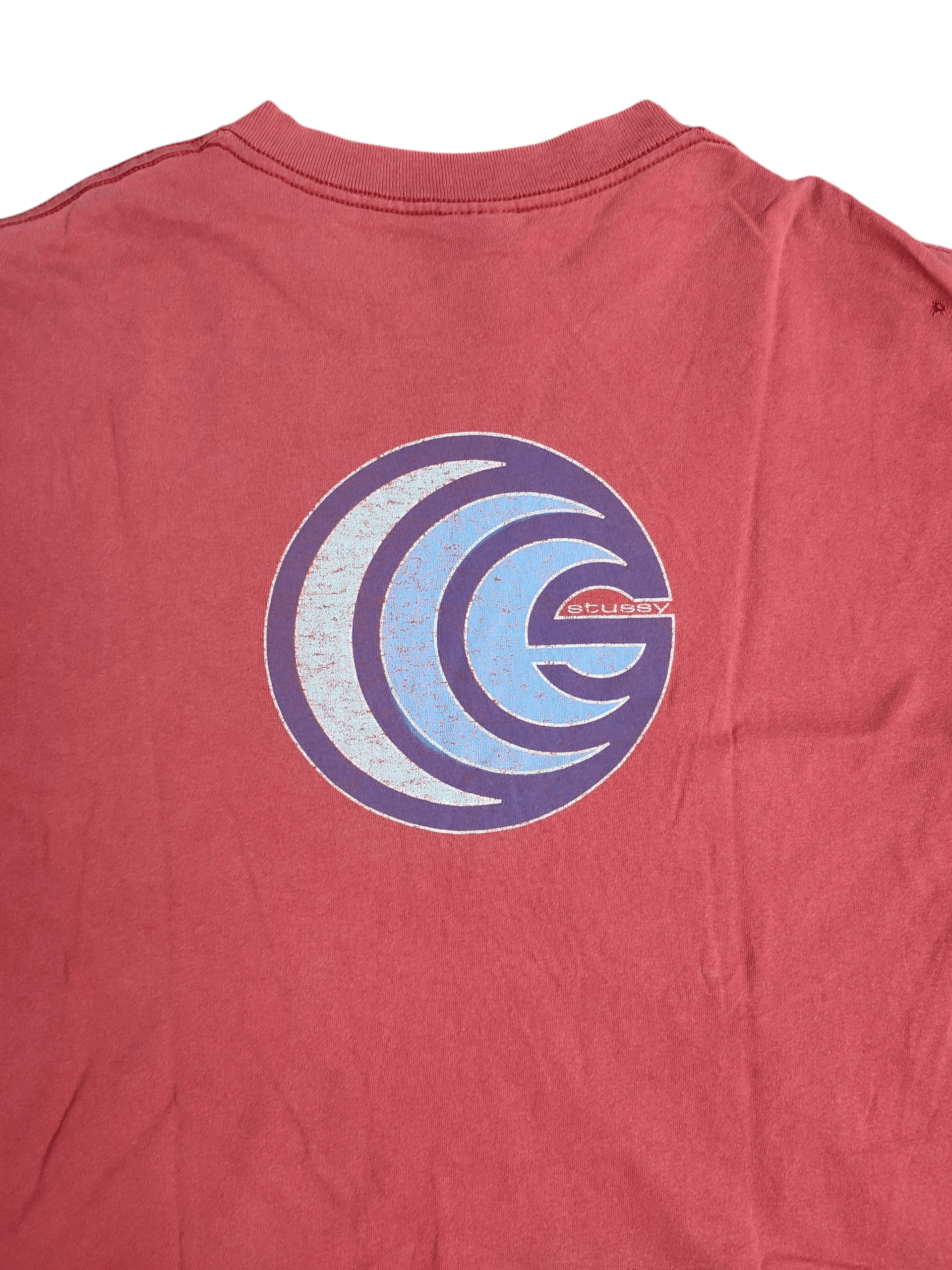 Stussy [DELETED] Stussy Circle Logo 90s Vintage Tshirt Size US L / EU 52-54 / 3 - 4 Thumbnail