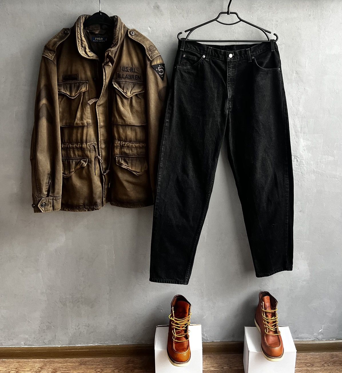 Polo Ralph Lauren × Ralph Lauren Ralph Lauren U S R L military jacket vintage style Size US L / EU 52-54 / 3 - 3 Thumbnail