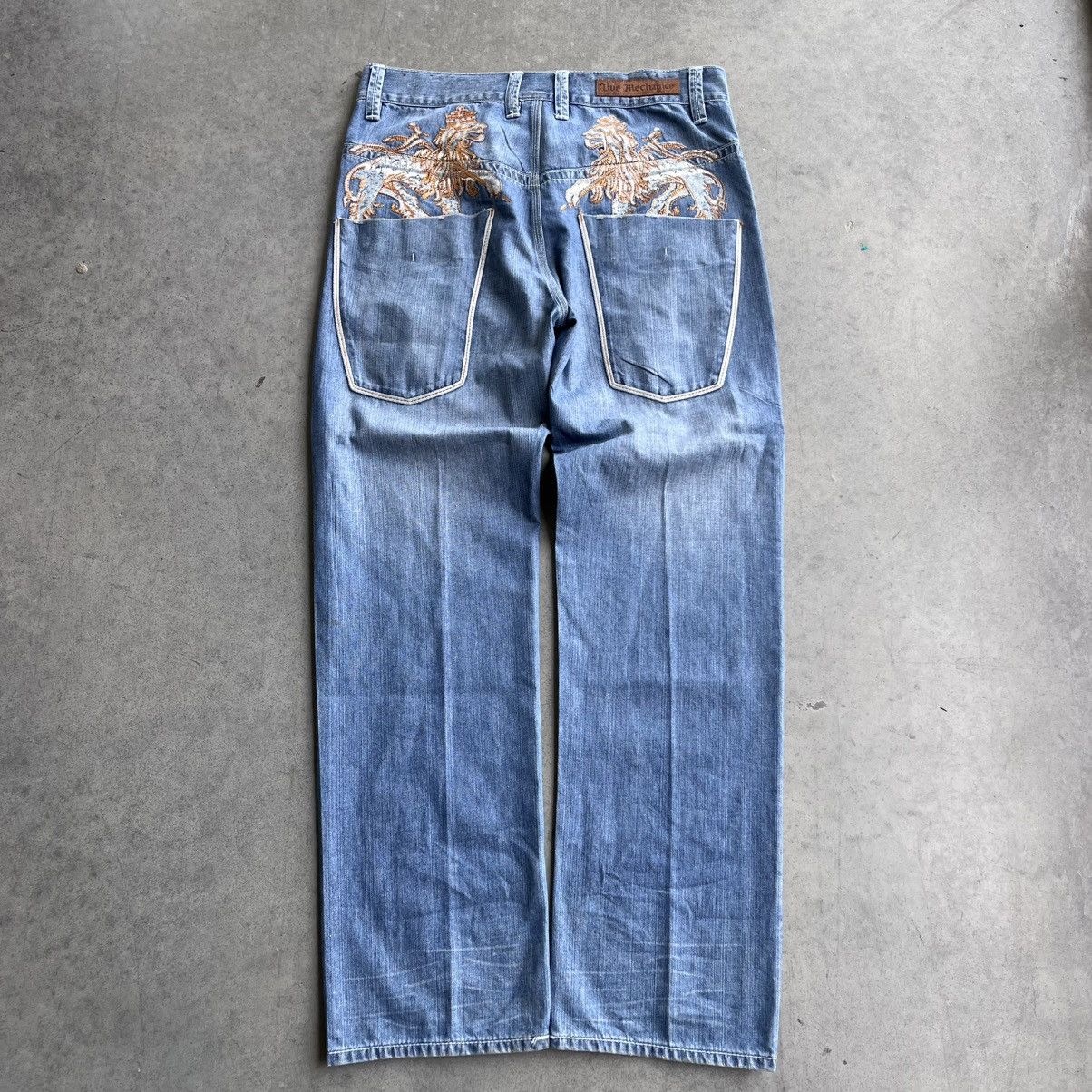 Southpole Crazy Y2K Live Mechanics 40x38 Ultra Baggy Wide leg Denim Size US 38 / EU 54 - 1 Thumbnail