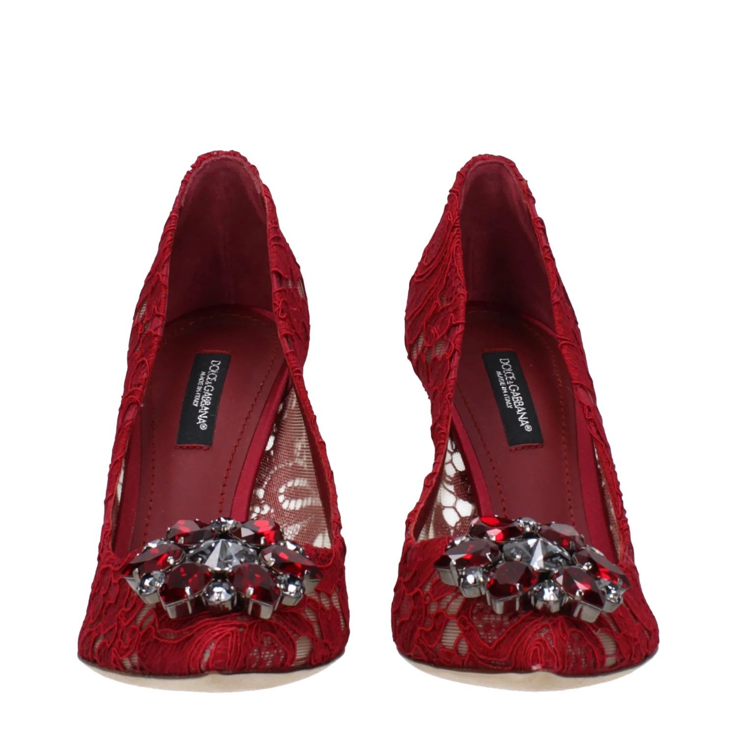 Dolce & Gabbana ob1o1e1124 Fabric Pumps in Red Size US 6 / IT 36 - 3 Thumbnail