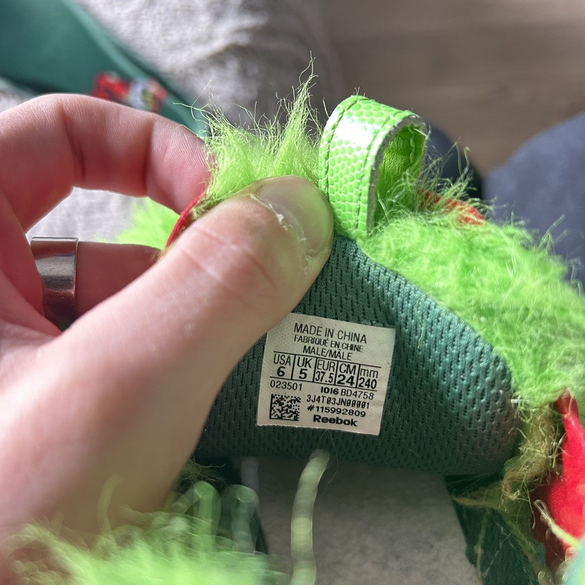 Reebok Reebok x grinch fury Size US 7.5 / IT 37.5 - 17 Thumbnail