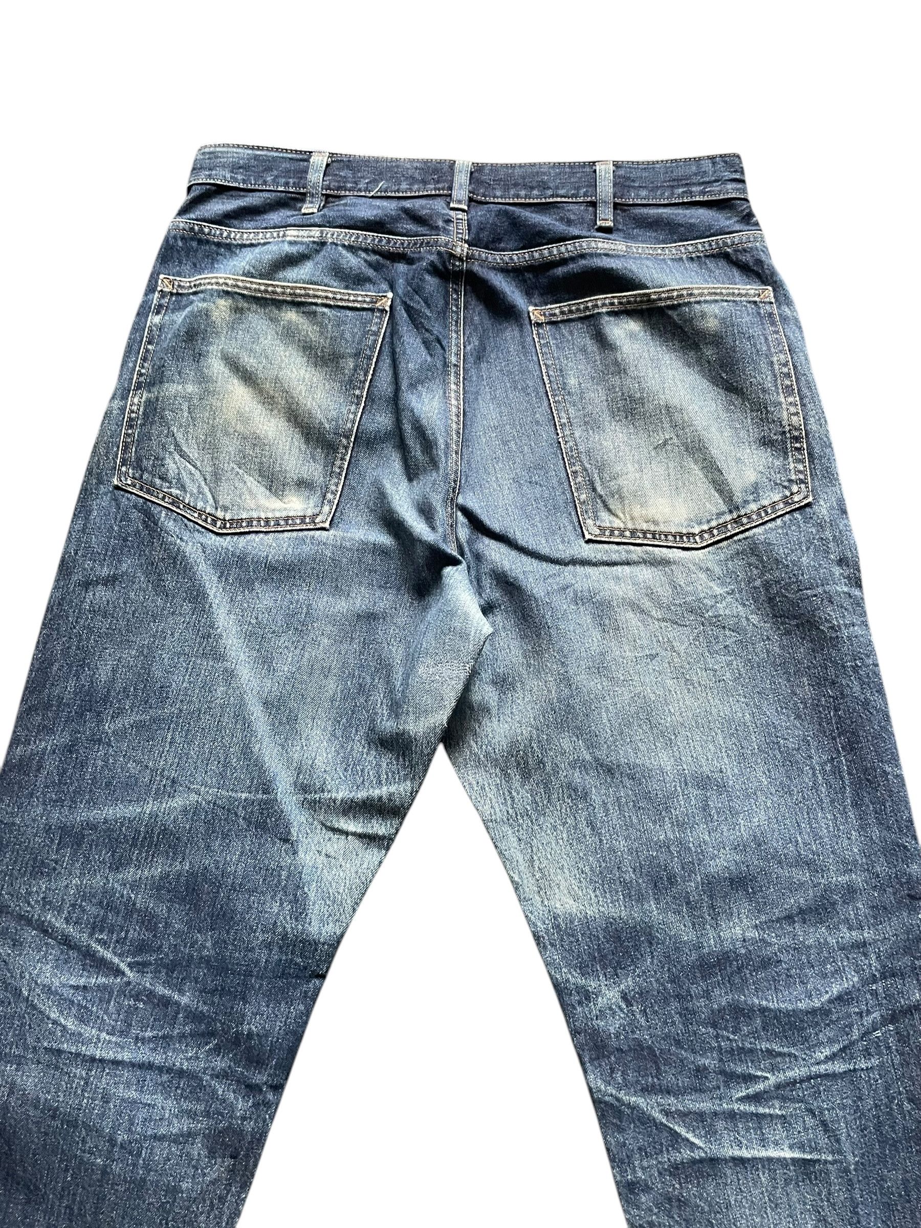 Japanese Brand Uniqlo Indigo Baggy Faded Denim Size US 36 / EU 52 - 5 Thumbnail