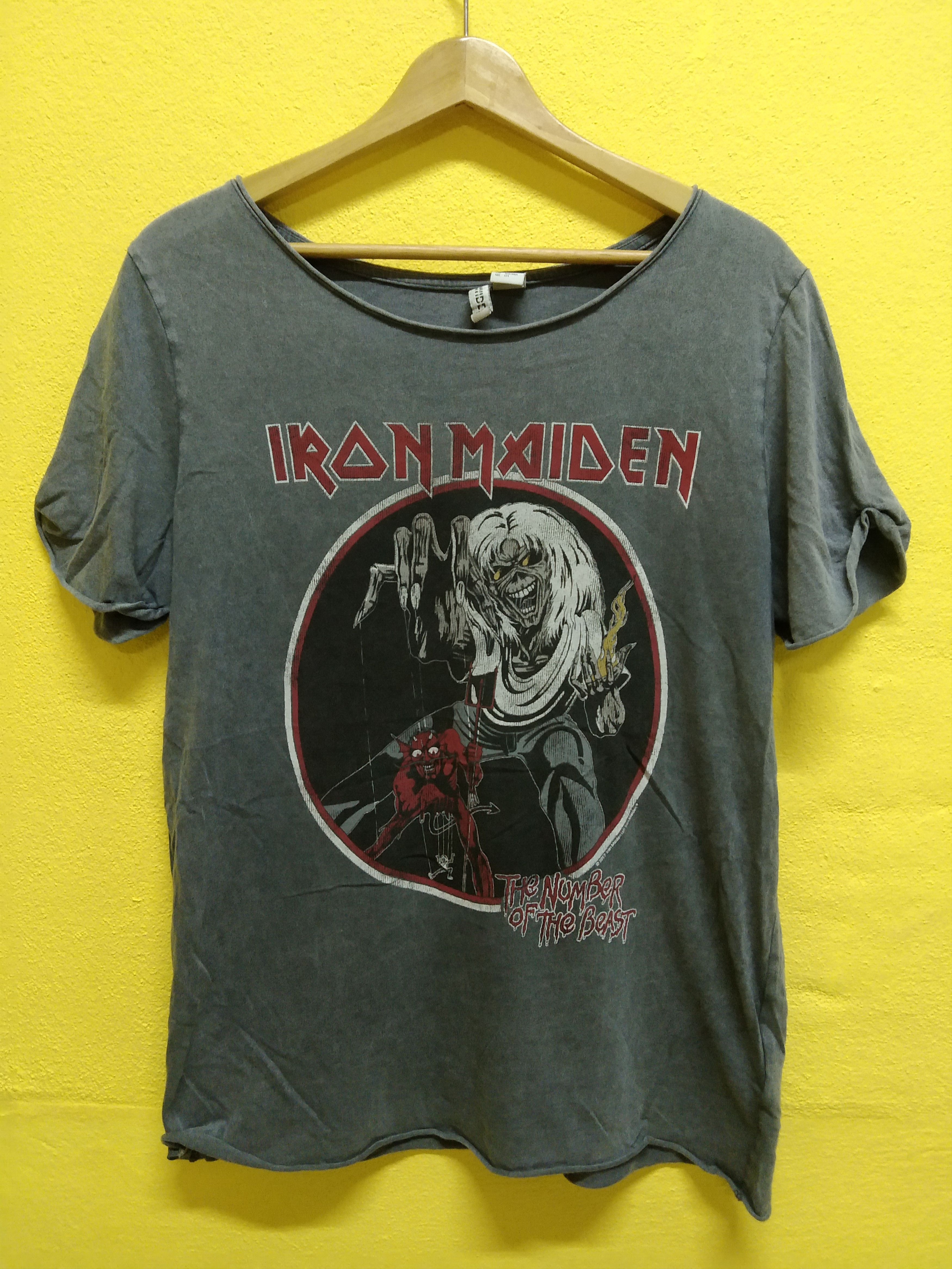 Iron Maiden × Vintage Iron Maiden The Number Of The Beast Shirt Size US M / EU 48-50 / 2 - 1 Thumbnail
